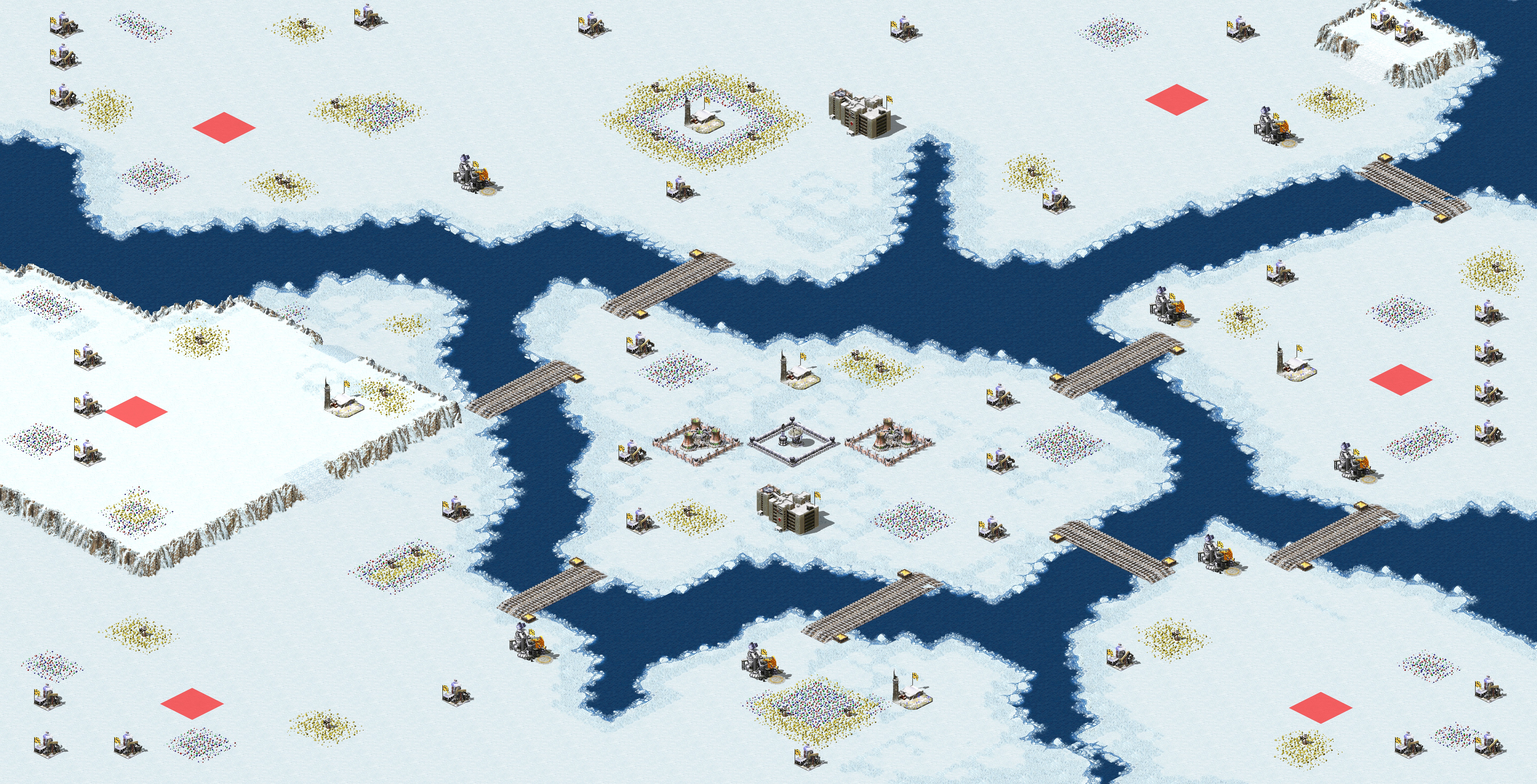 Rendered map: Snowy Field Melee (2)