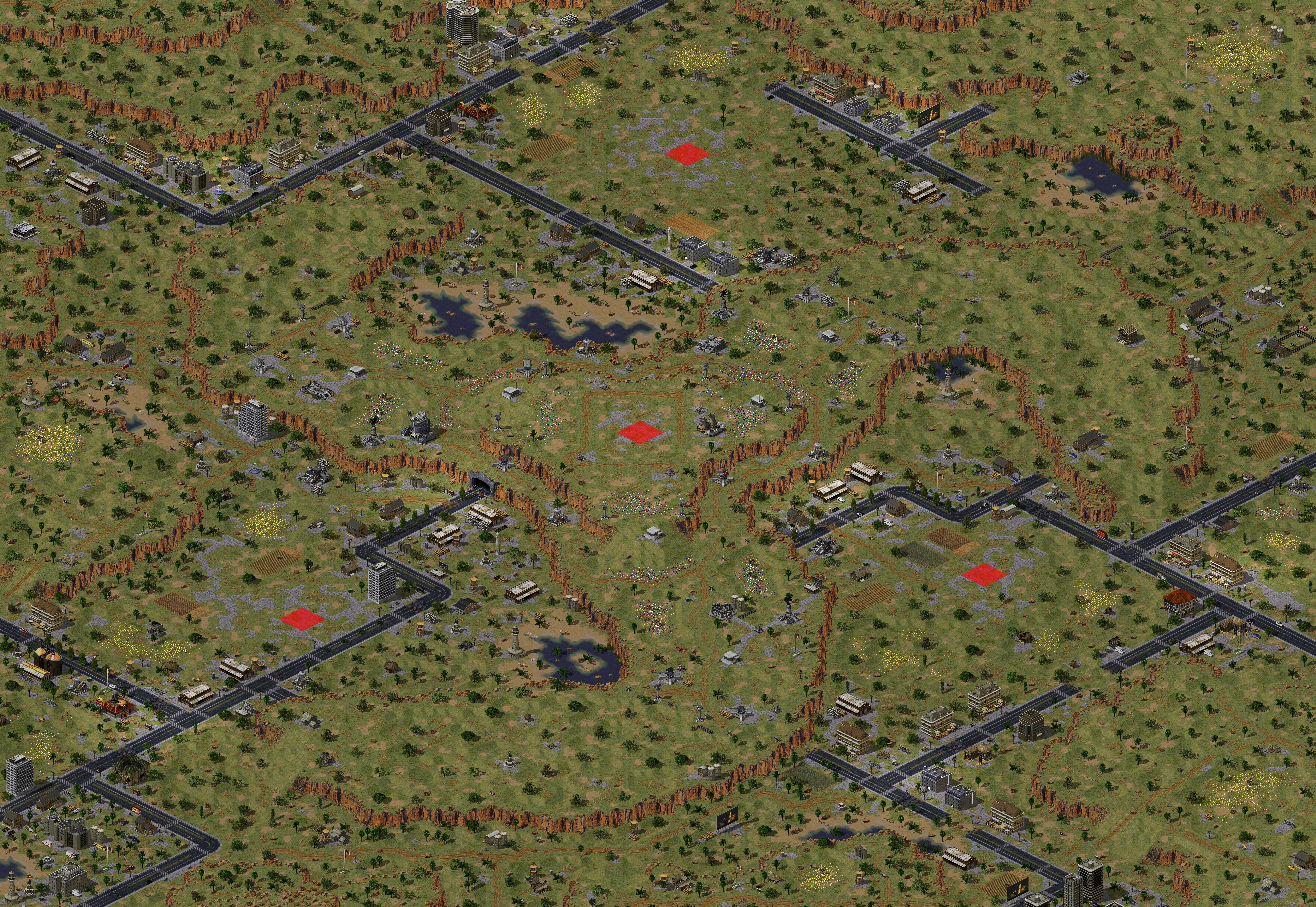 Rendered map: Clash in America