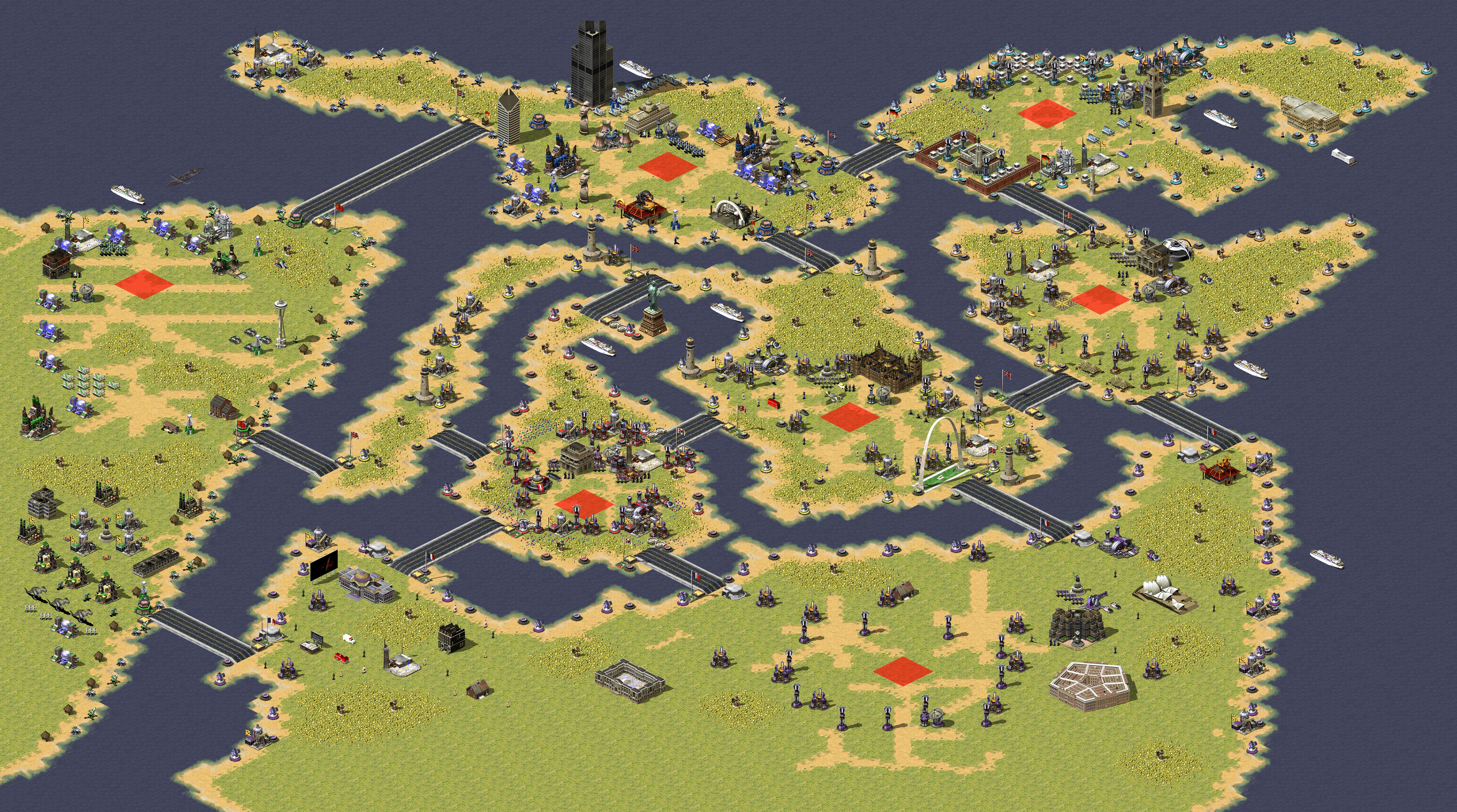 Rendered map: Warring States Seven
