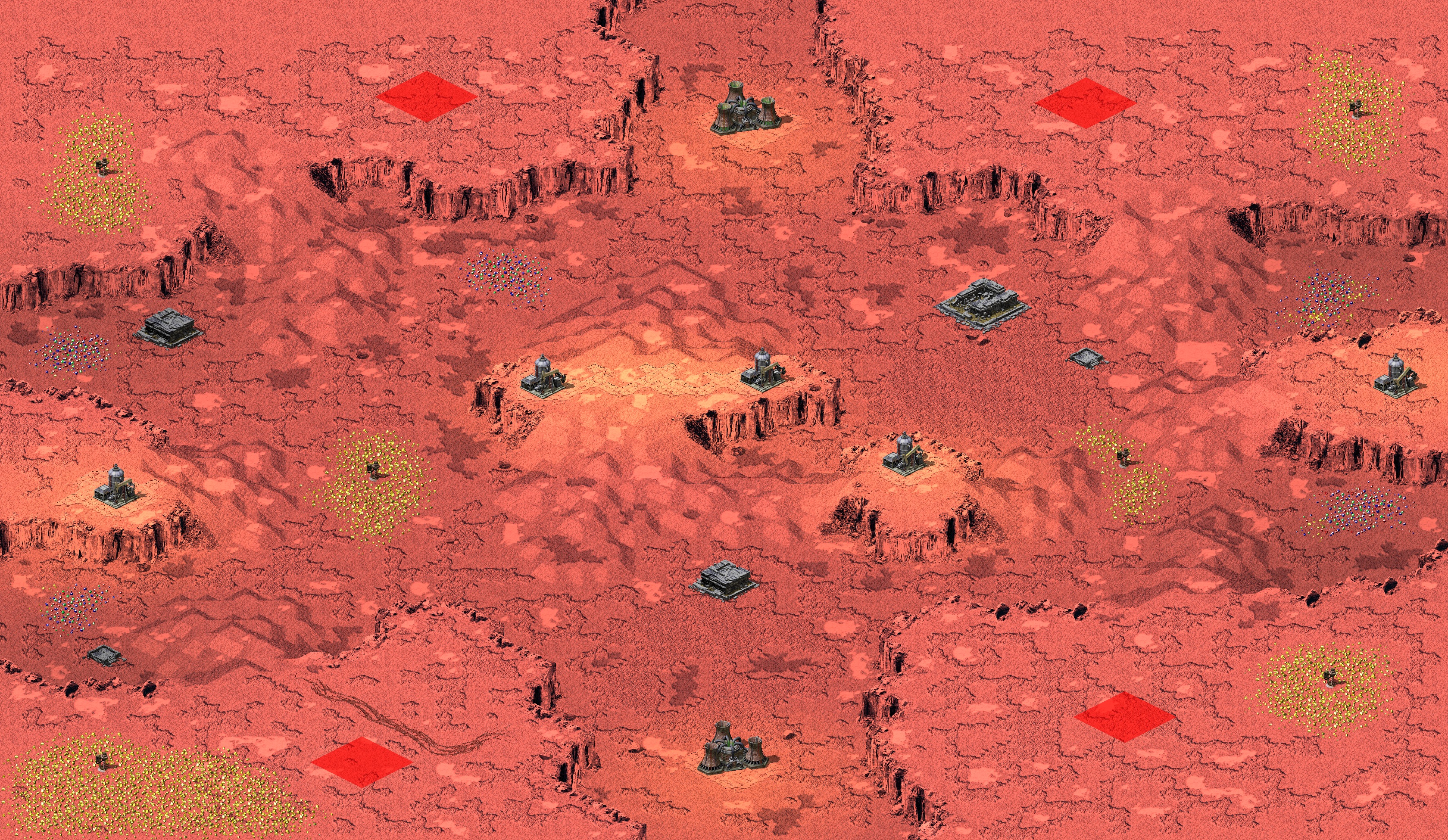 Rendered map: Olympus Mons