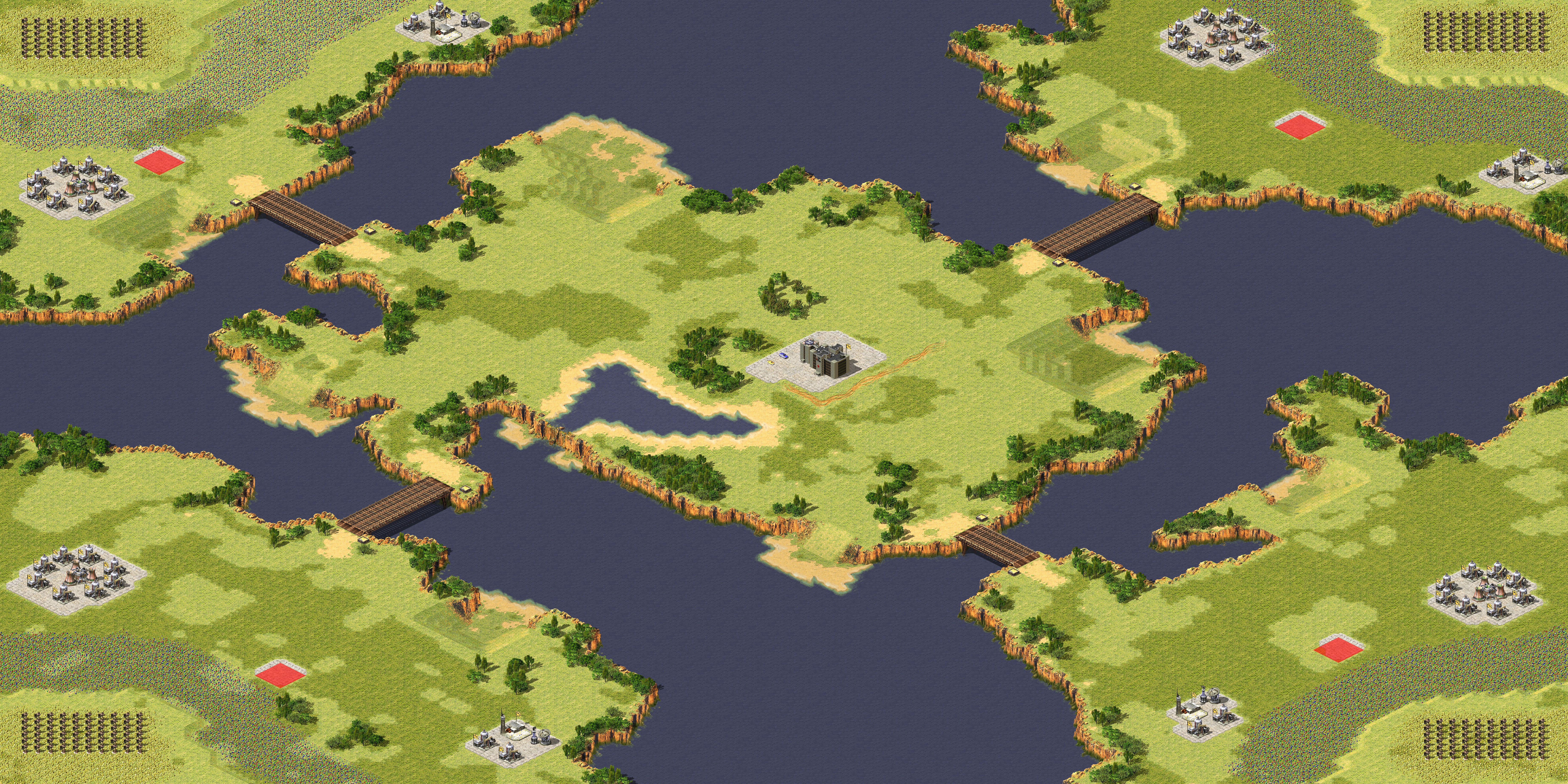 Rendered map: Bridge Skirmish
