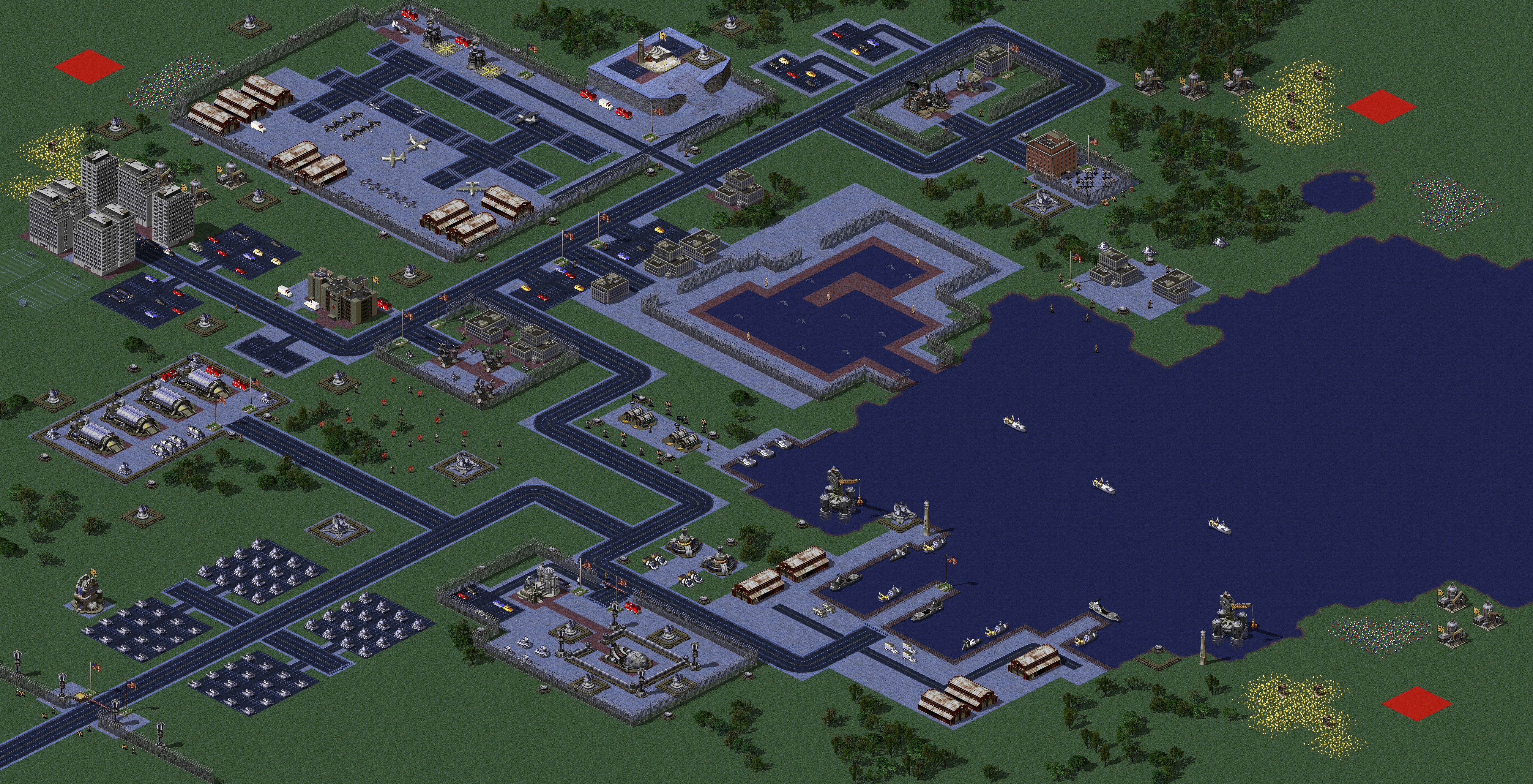 Rendered map: Allied Top Secret Location