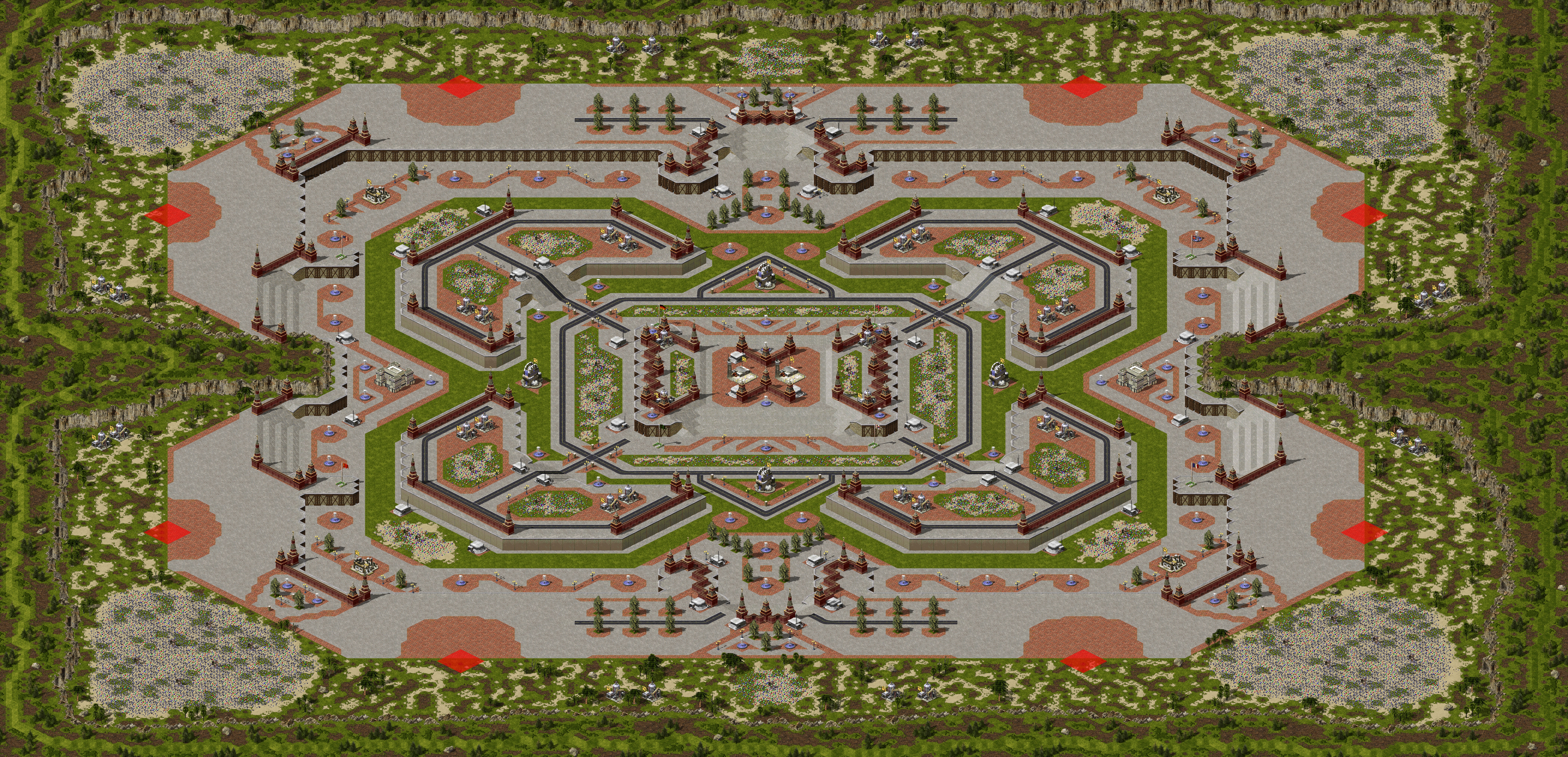 Rendered map: Central Quad