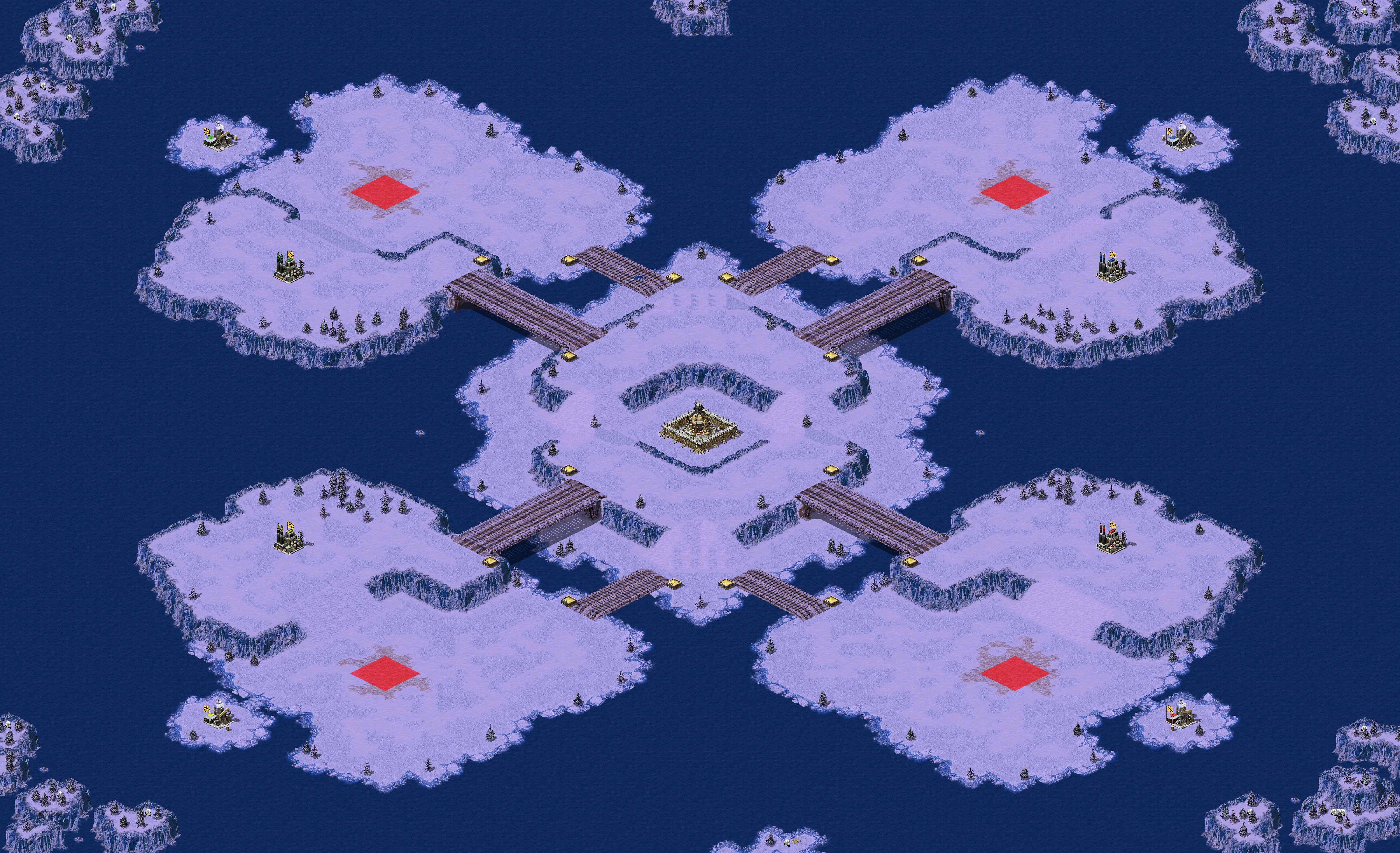 Rendered map: Dog Water 2v2
