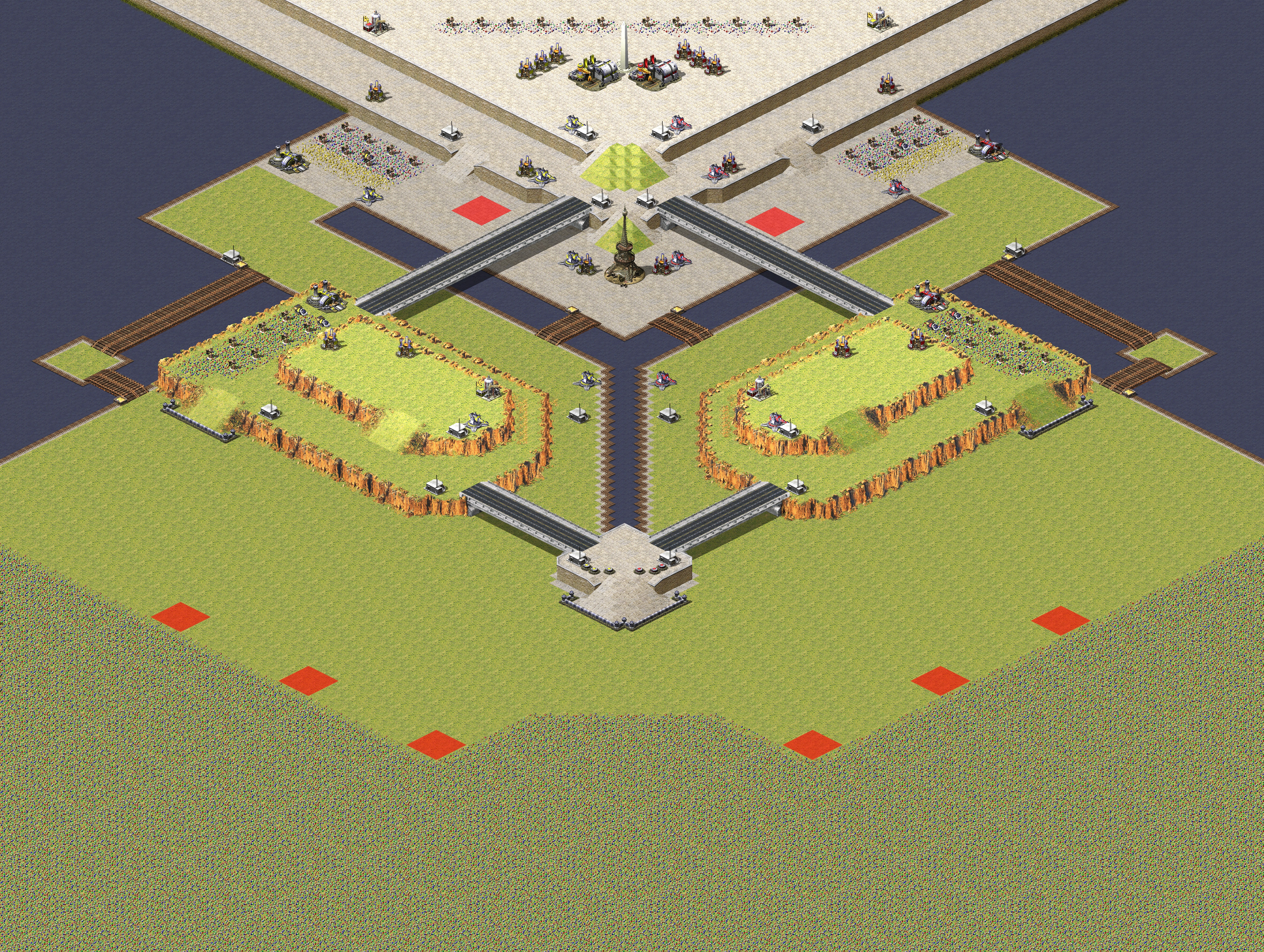 Rendered map: 2 Allies 6 Yuri Interleaved