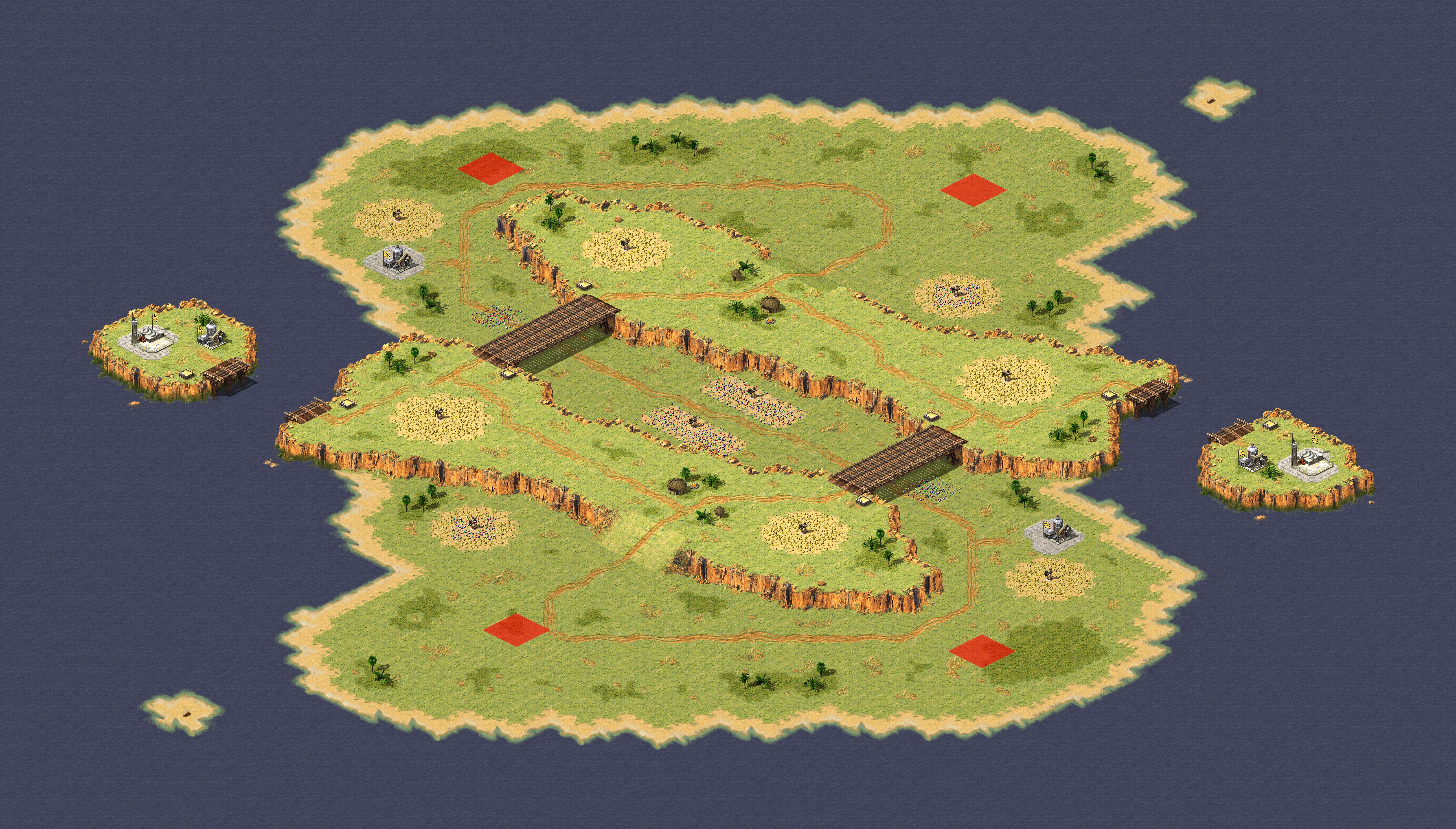 Rendered map: 咫尺山峰2v2