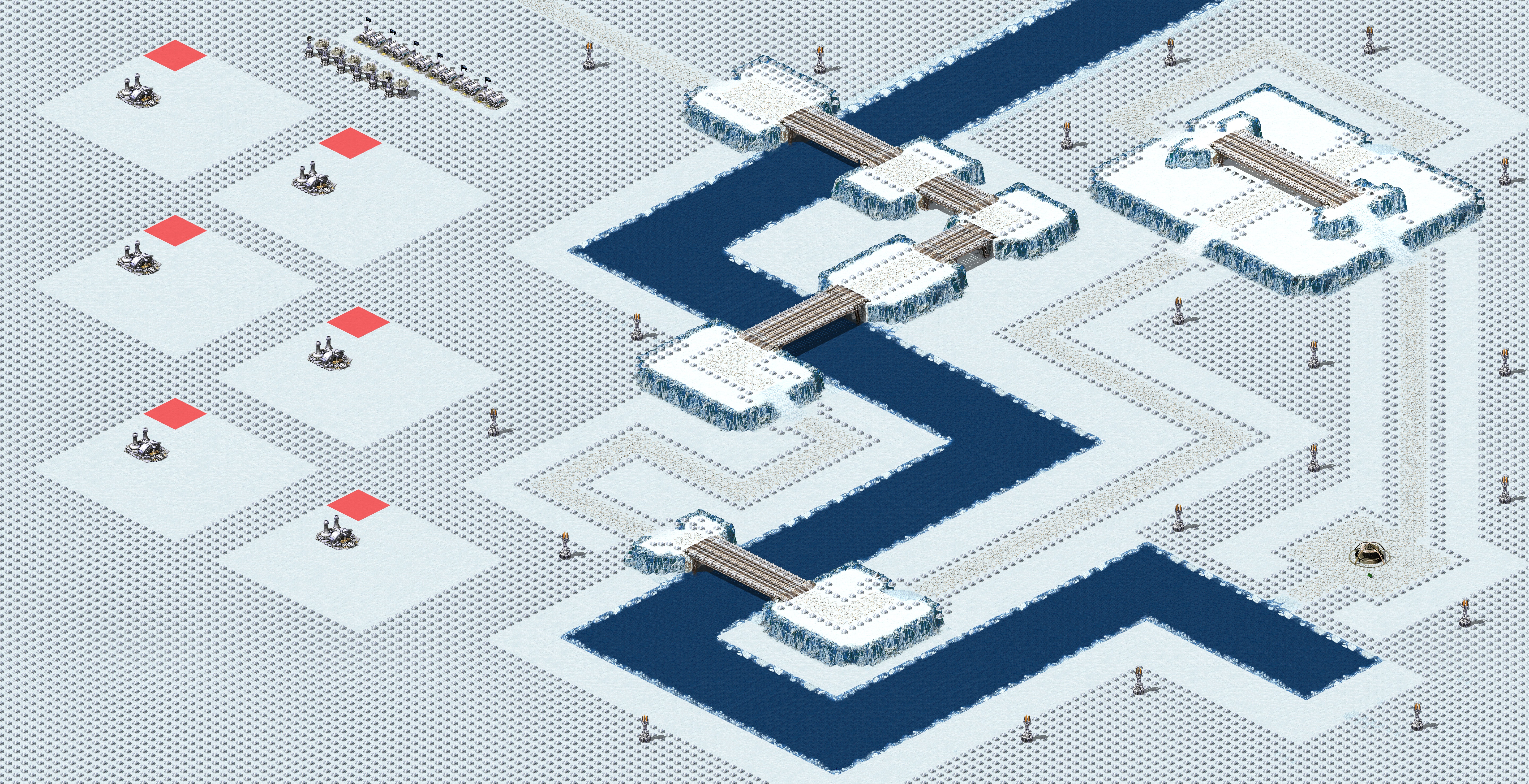 Rendered map: [6] Snarks Second Tower Defense