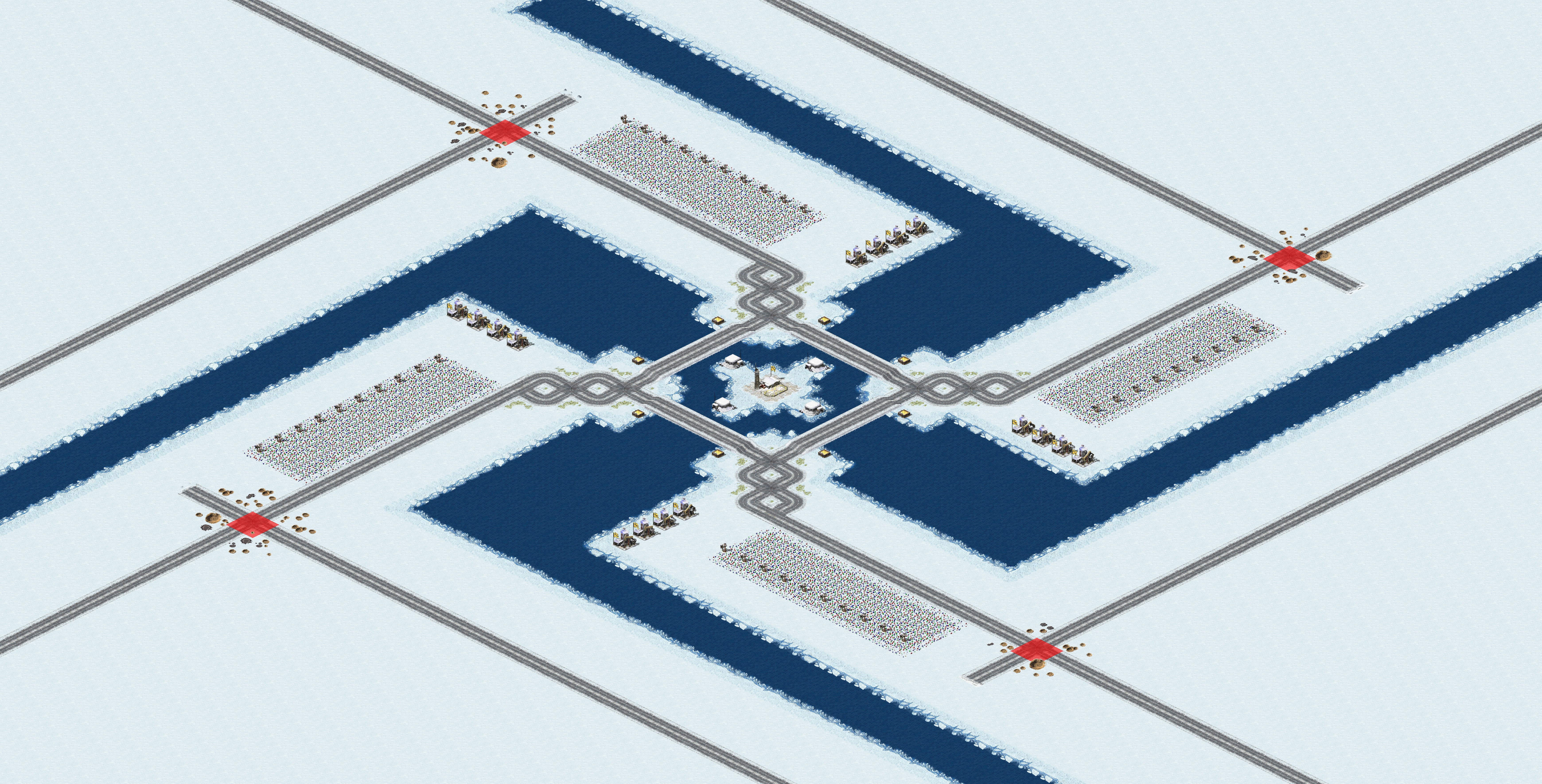 Rendered map: Frozen Four Corners