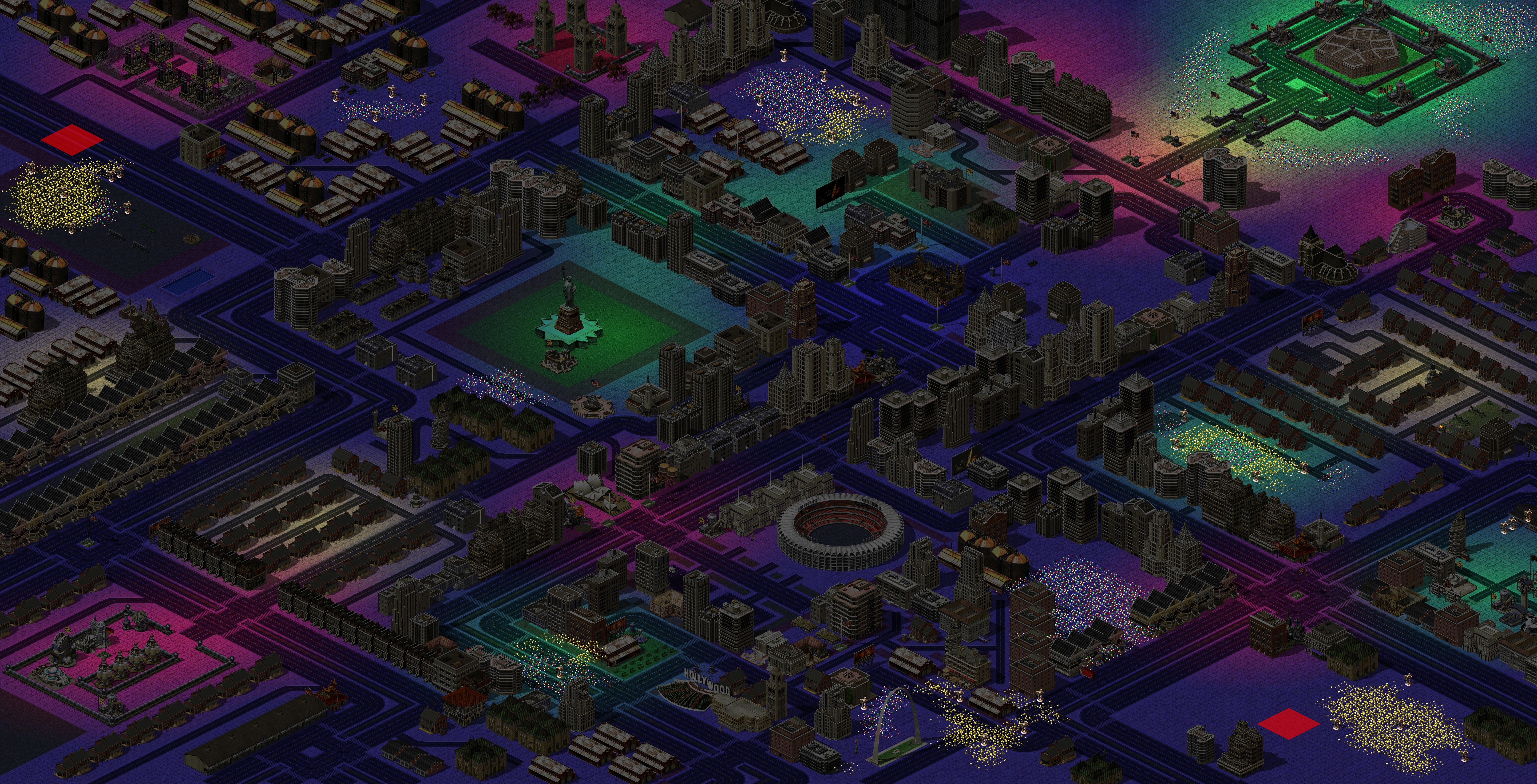 Rendered map: City of Lights