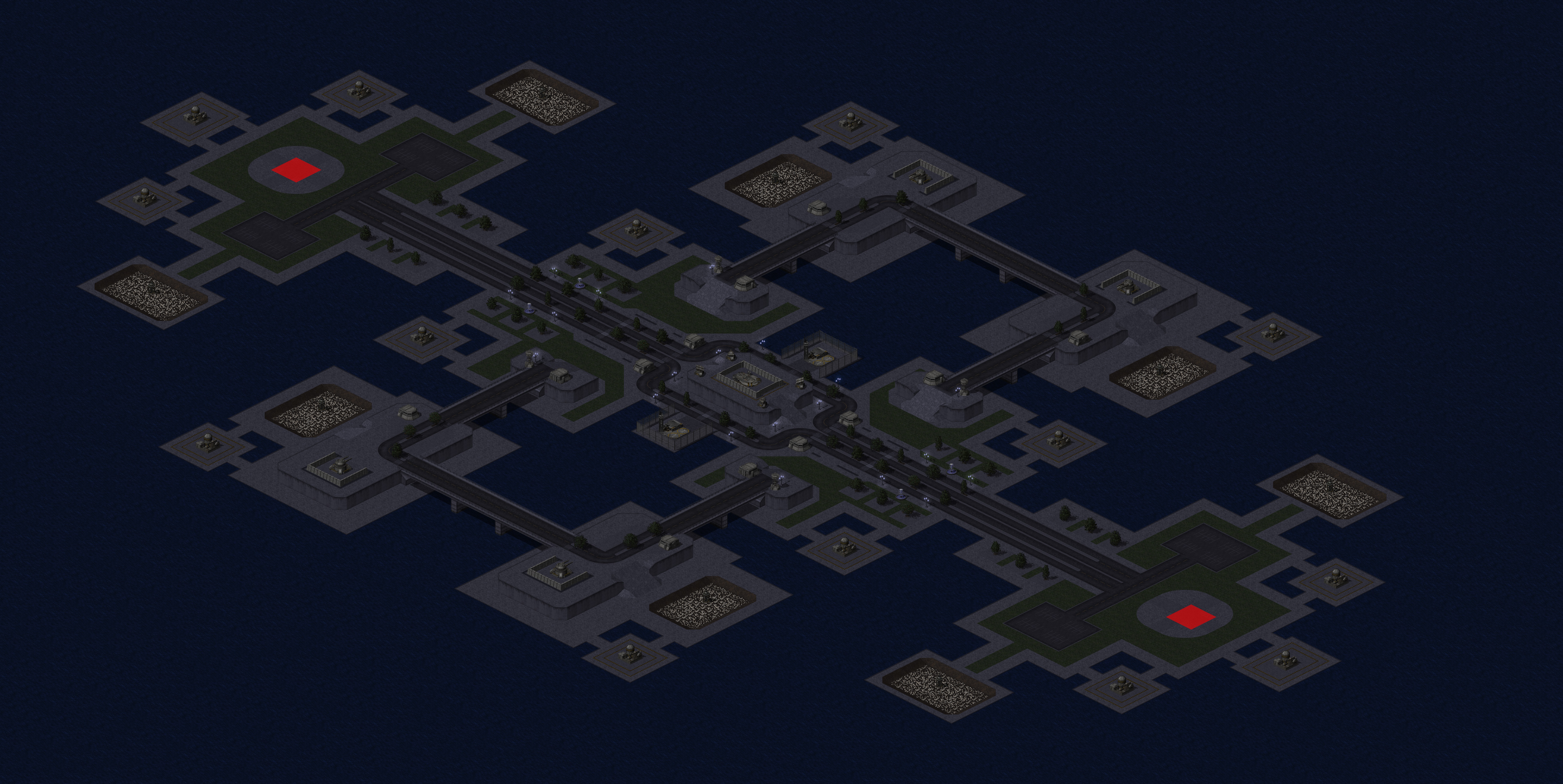 Rendered map: Bay War