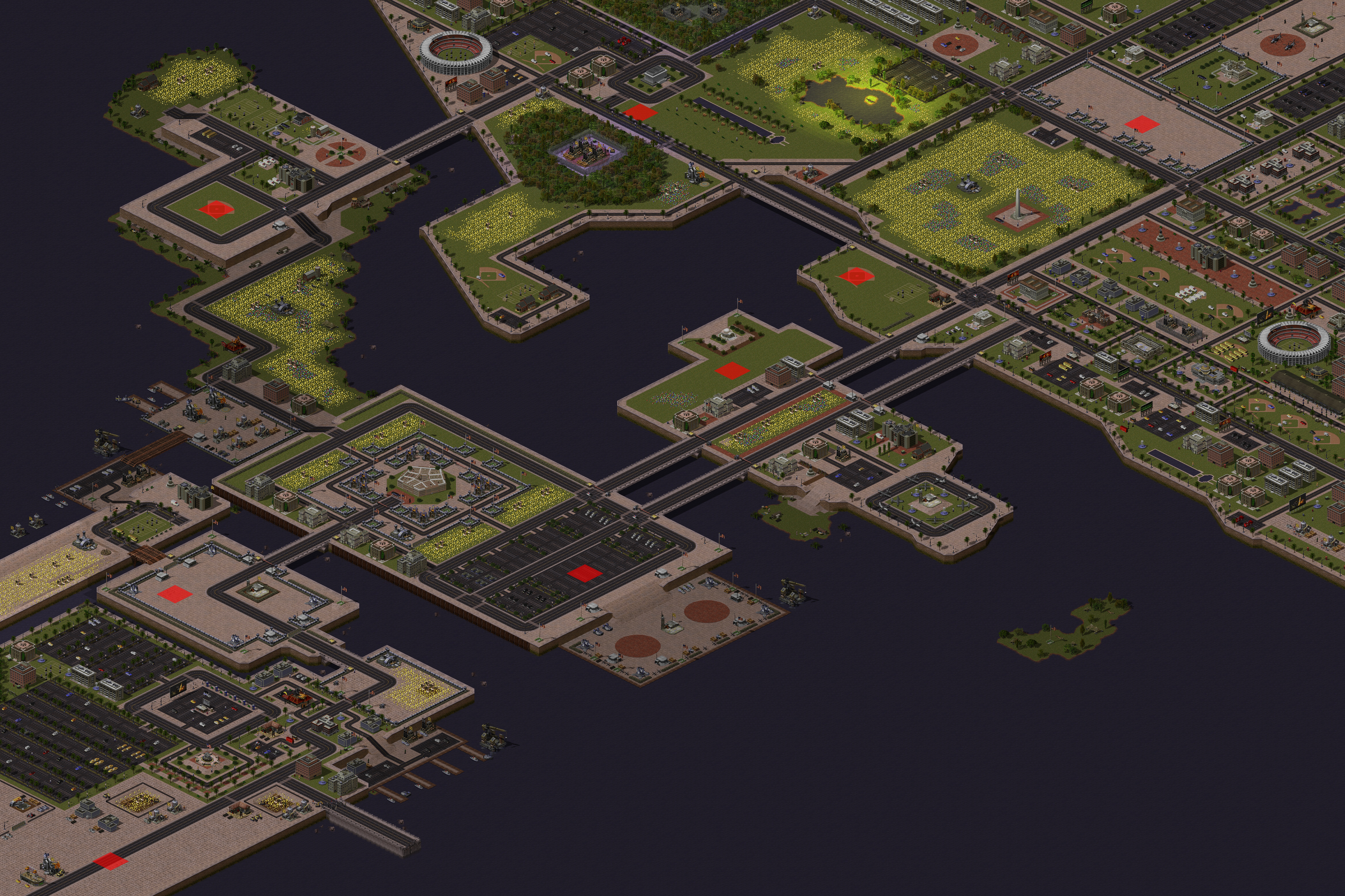 Rendered map: Apocalypse Hour - New Washington (2-8)