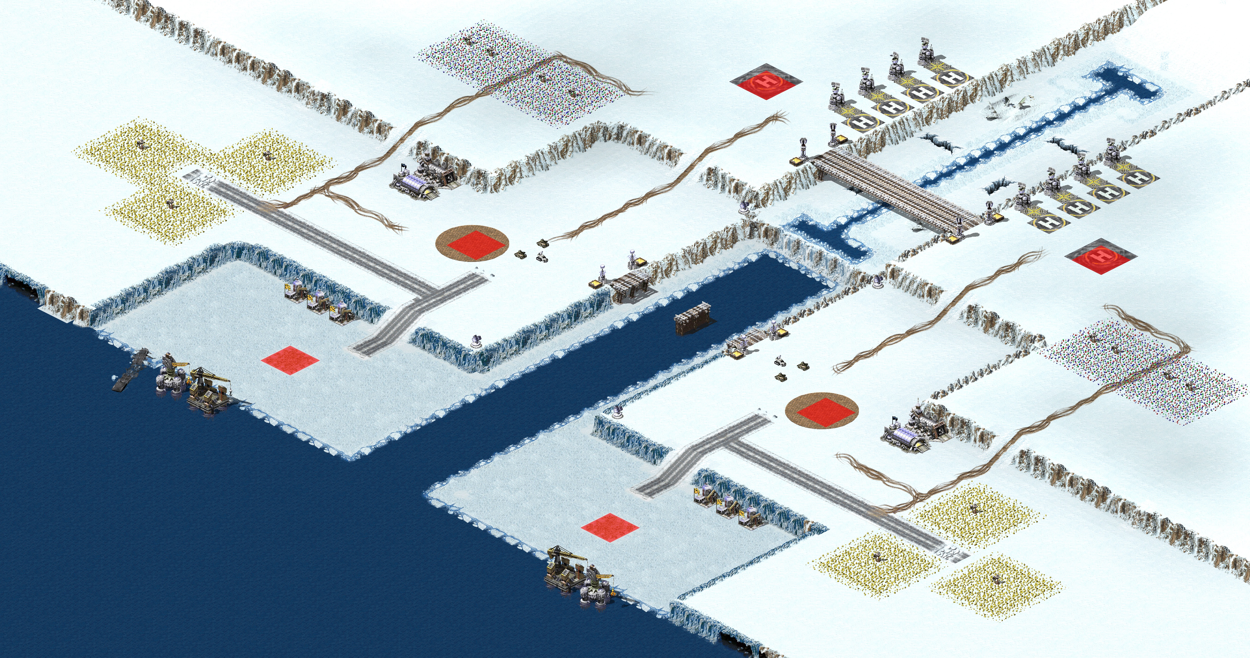 Rendered map: Sea Rail Air Battle 3v3