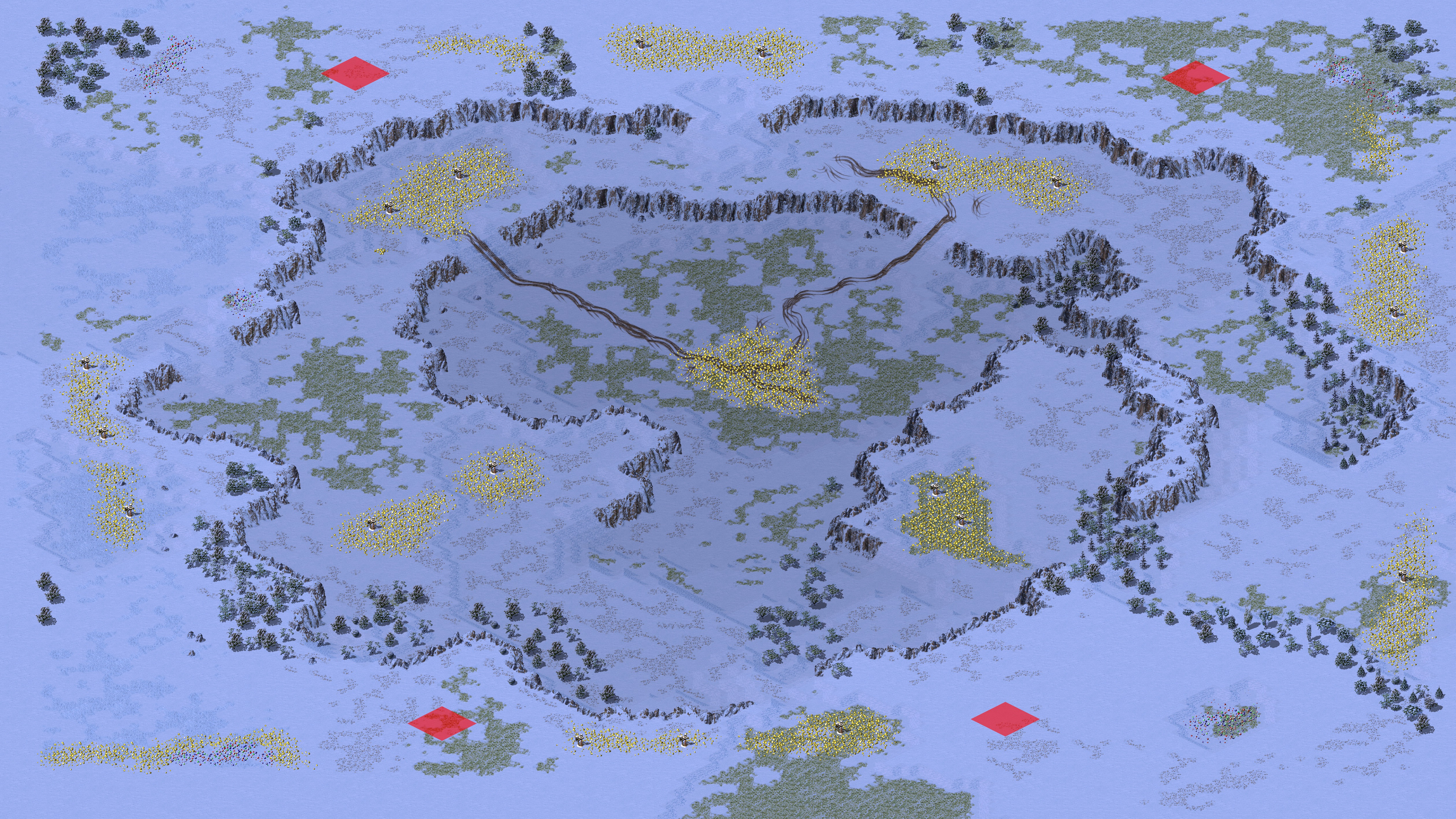 Rendered map: 星夜黄金冰天 - 赛事专用