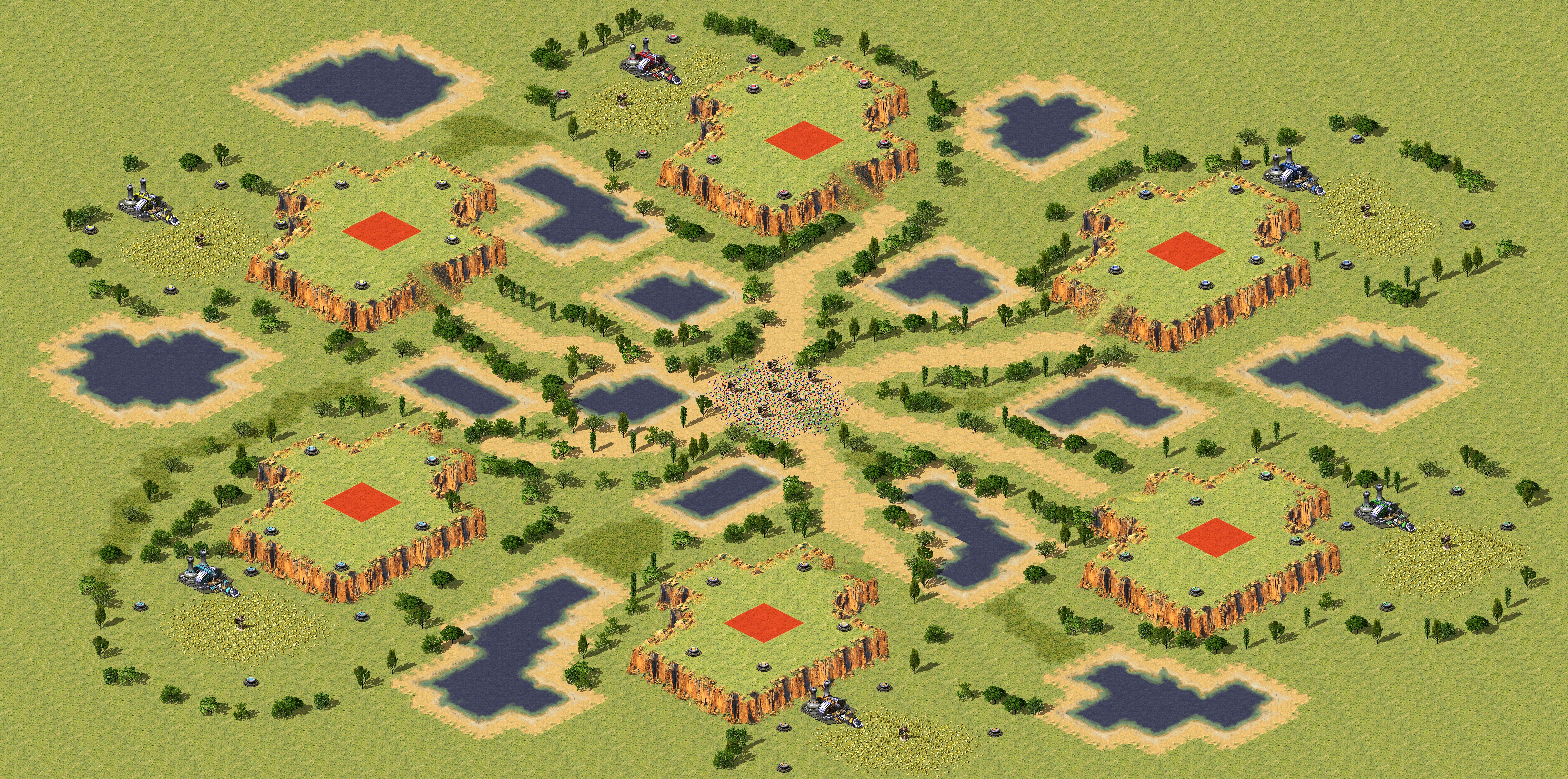 Rendered map: Pizza Split