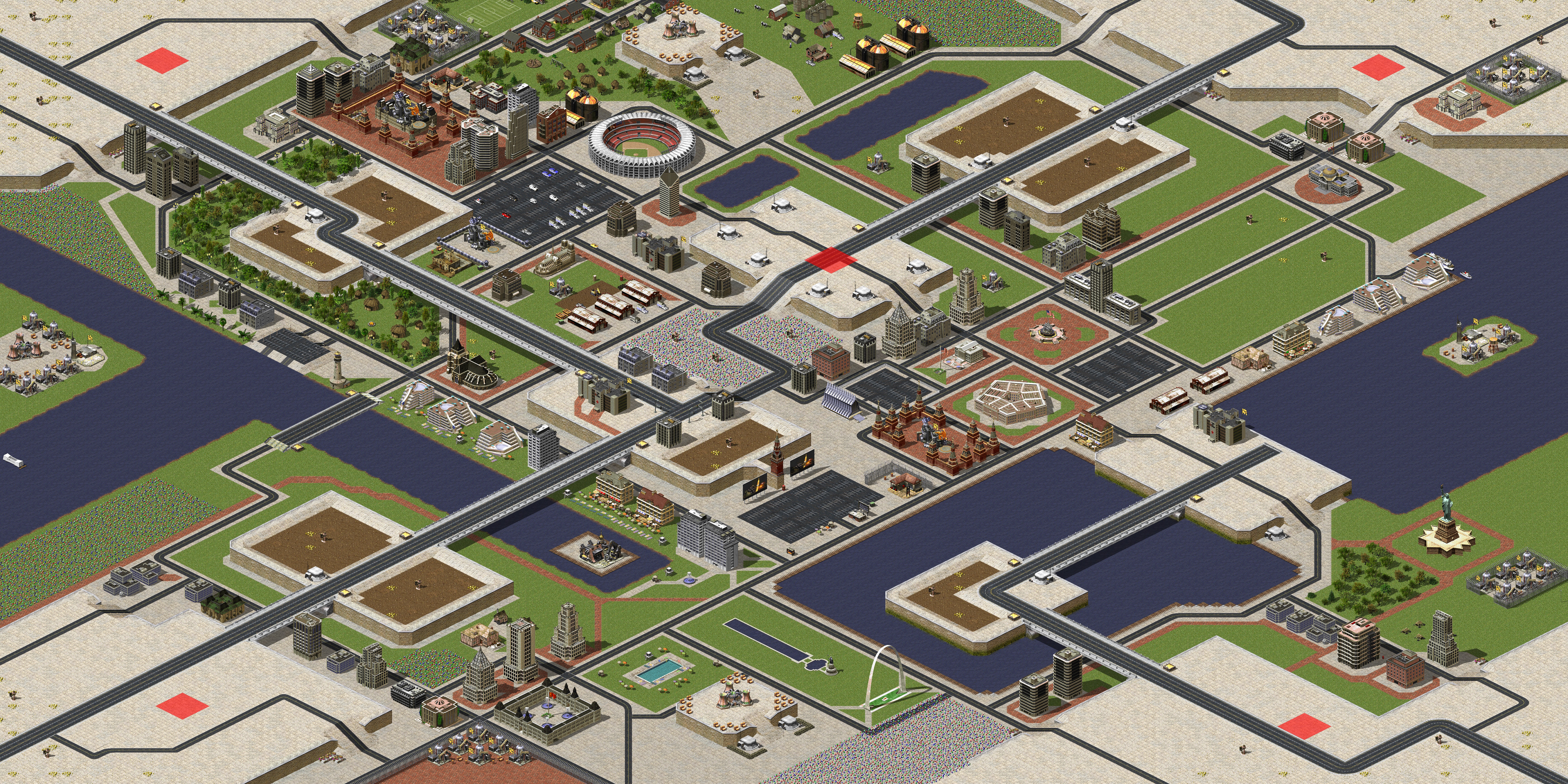 Rendered map: Central Hill