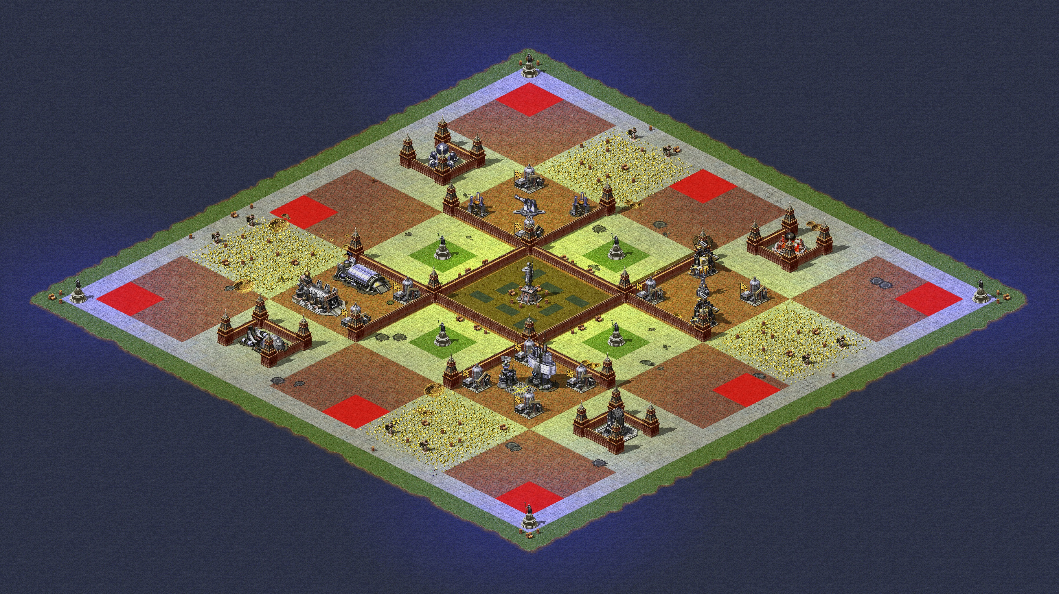 Rendered map: Superweapon Crisis (Unfair Patch)
