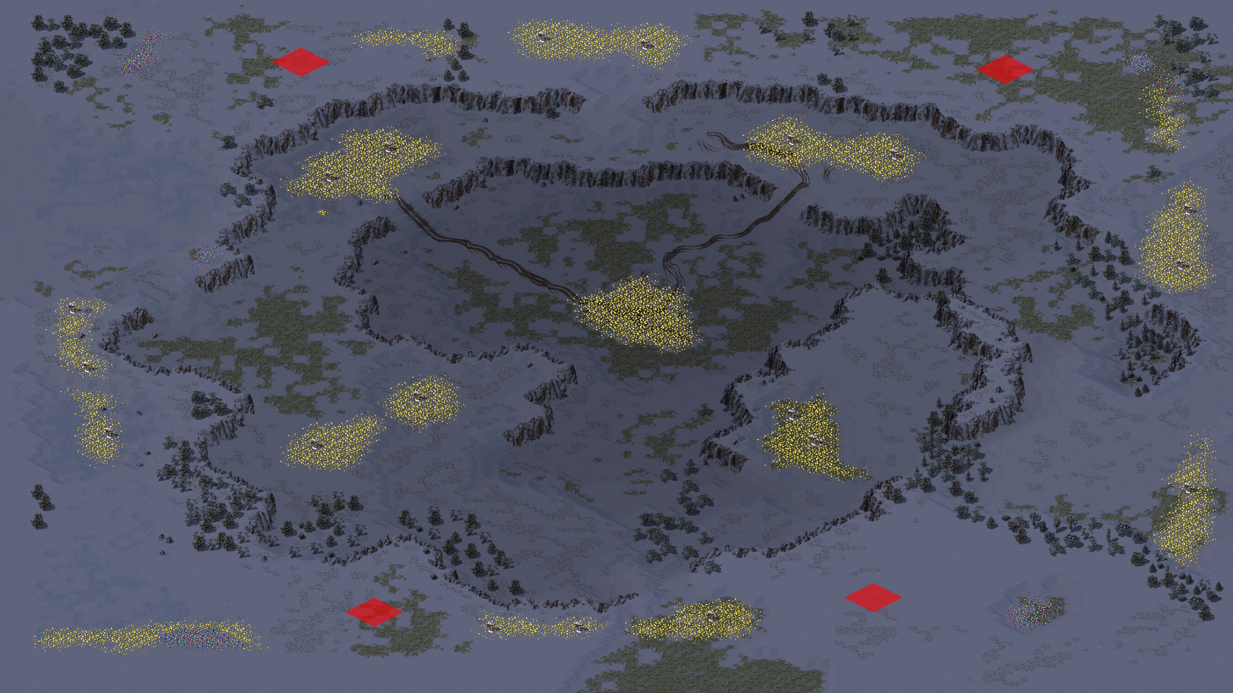 Rendered map: 暗黑黄金冰天