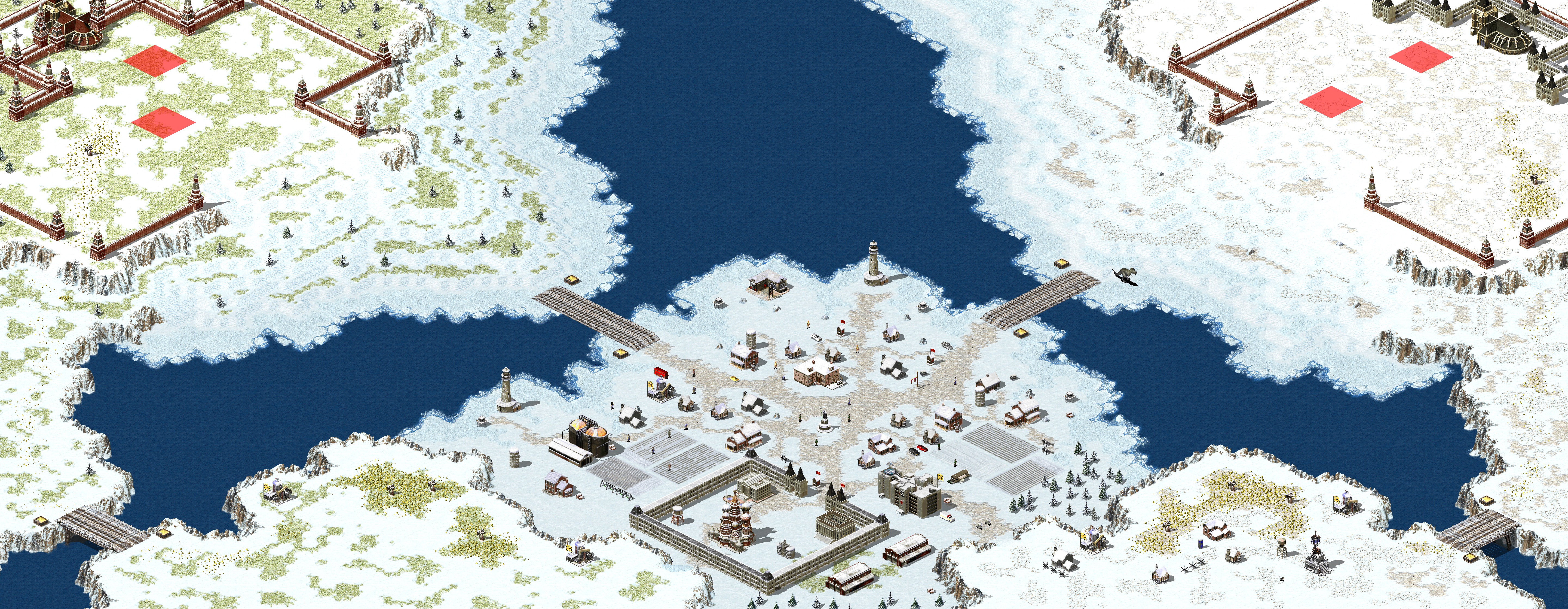 Rendered map: Snowy Town Beta