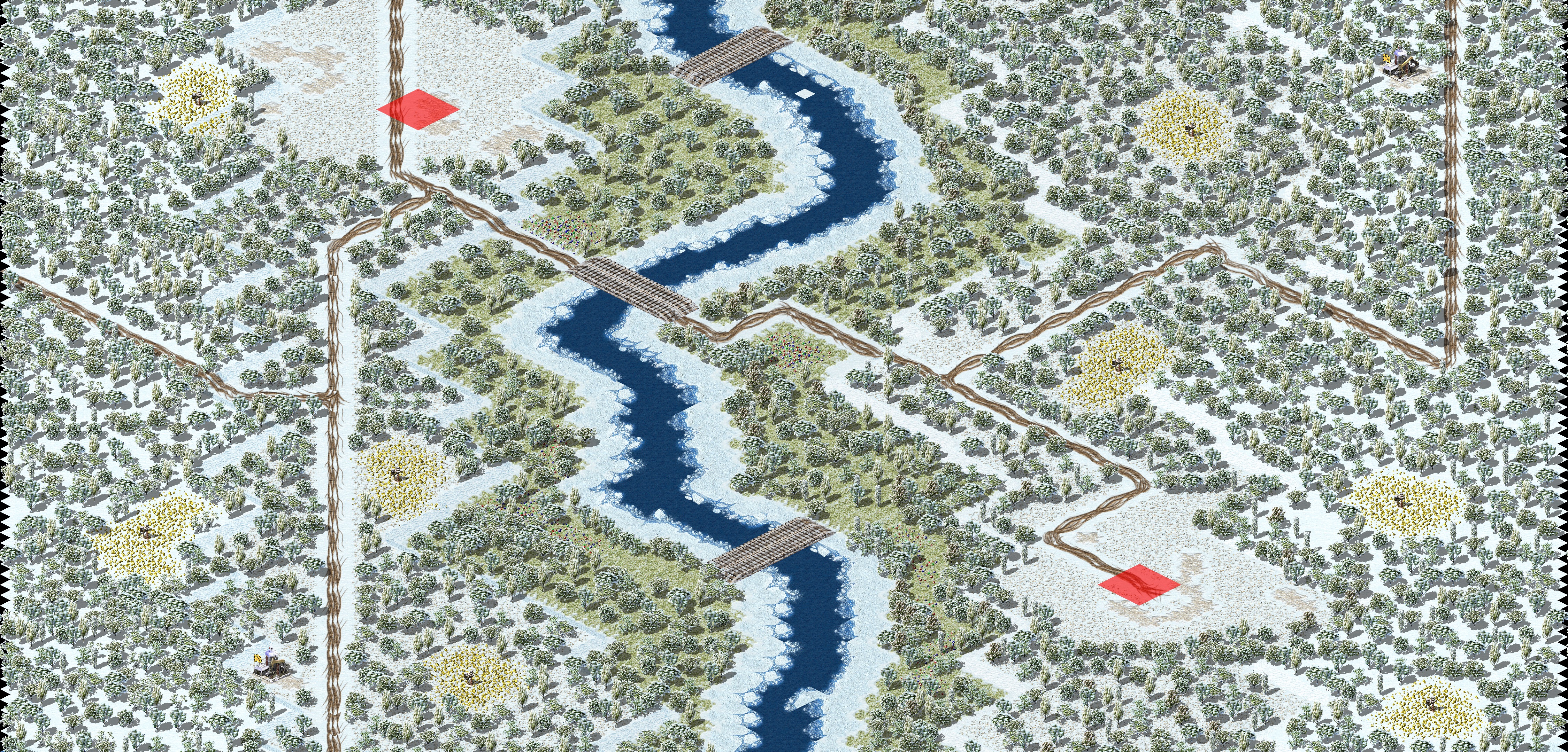 Rendered map: Icy Forest