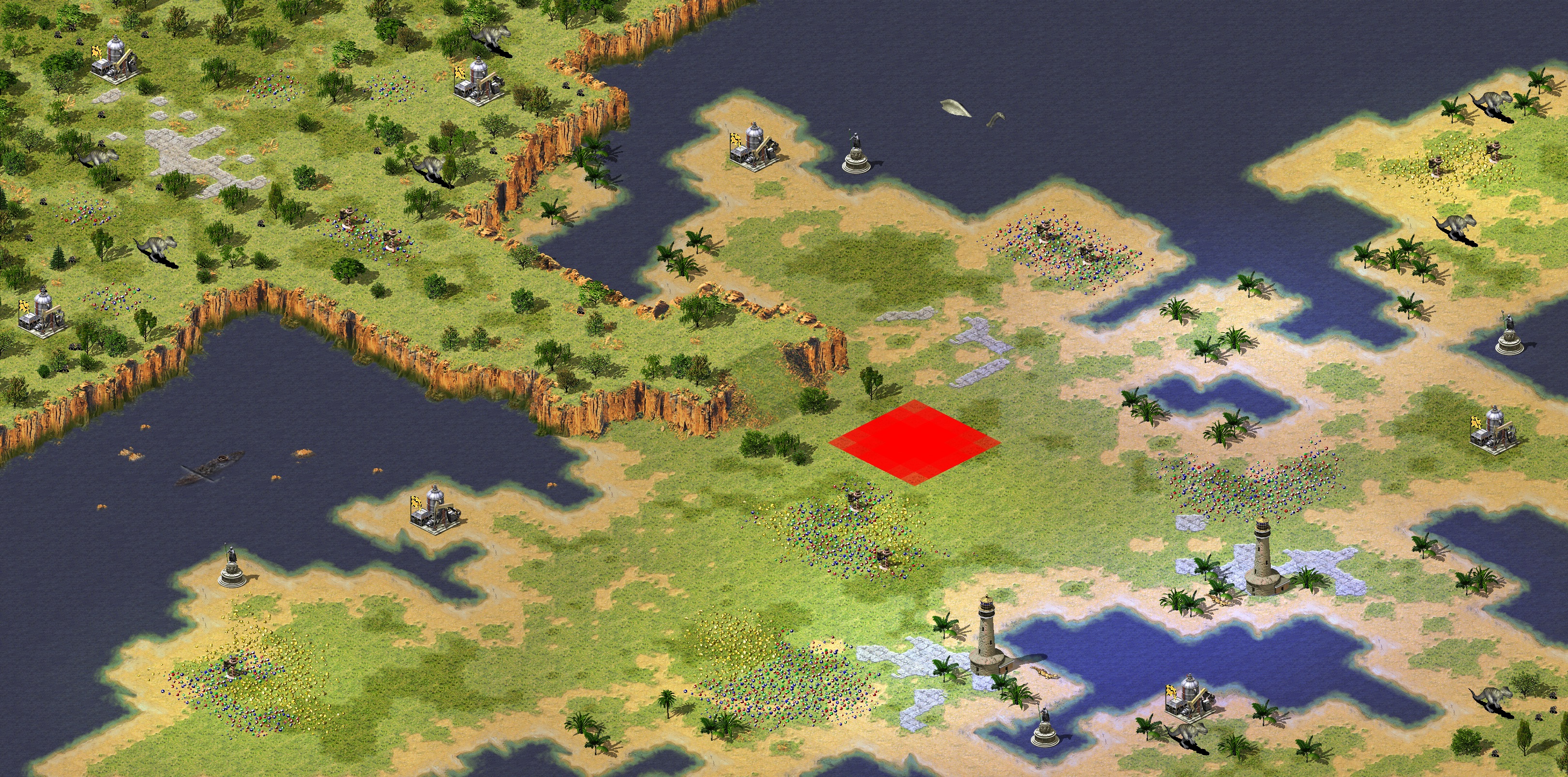 Rendered map: Dinosaur Island Patch