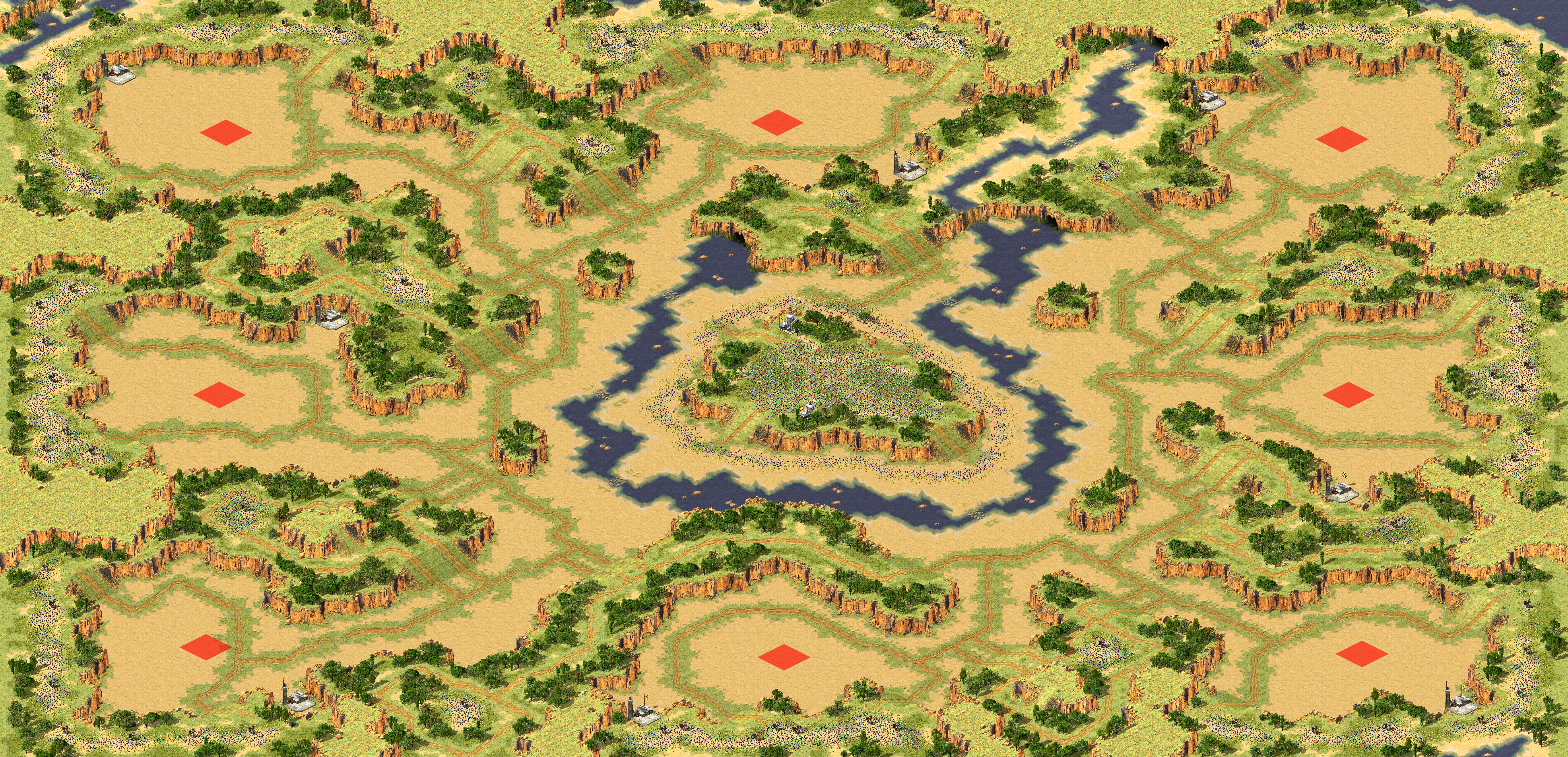 Rendered map: S-八角峡谷