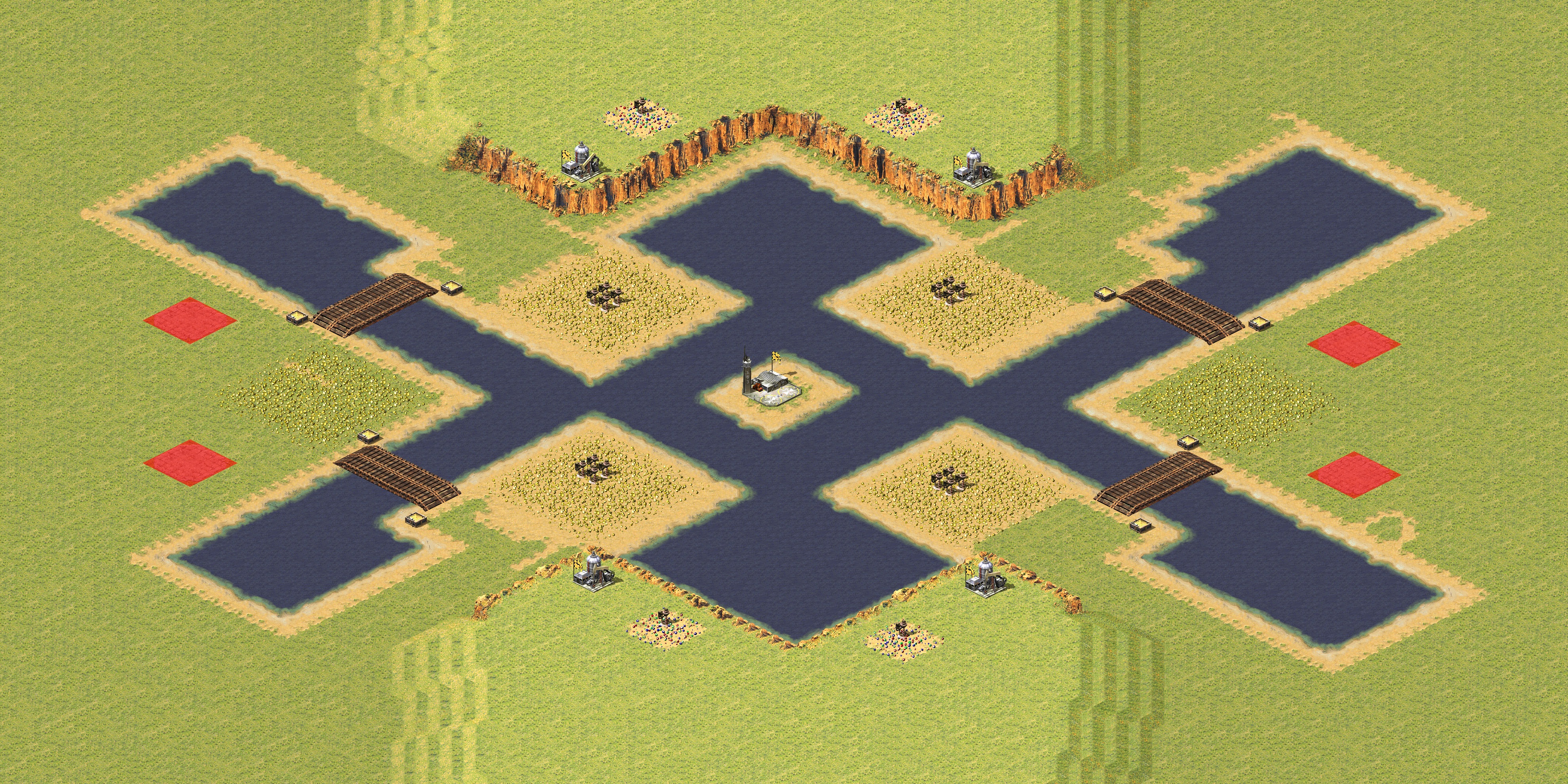 Rendered map: Simple 2v2