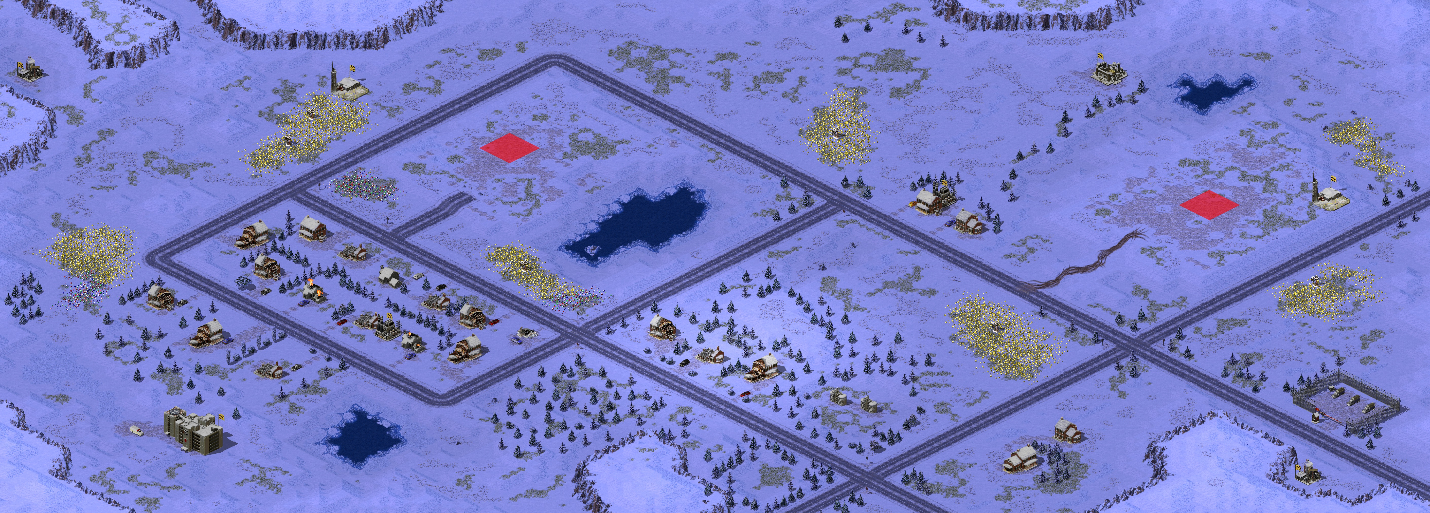 Rendered map: 雪地