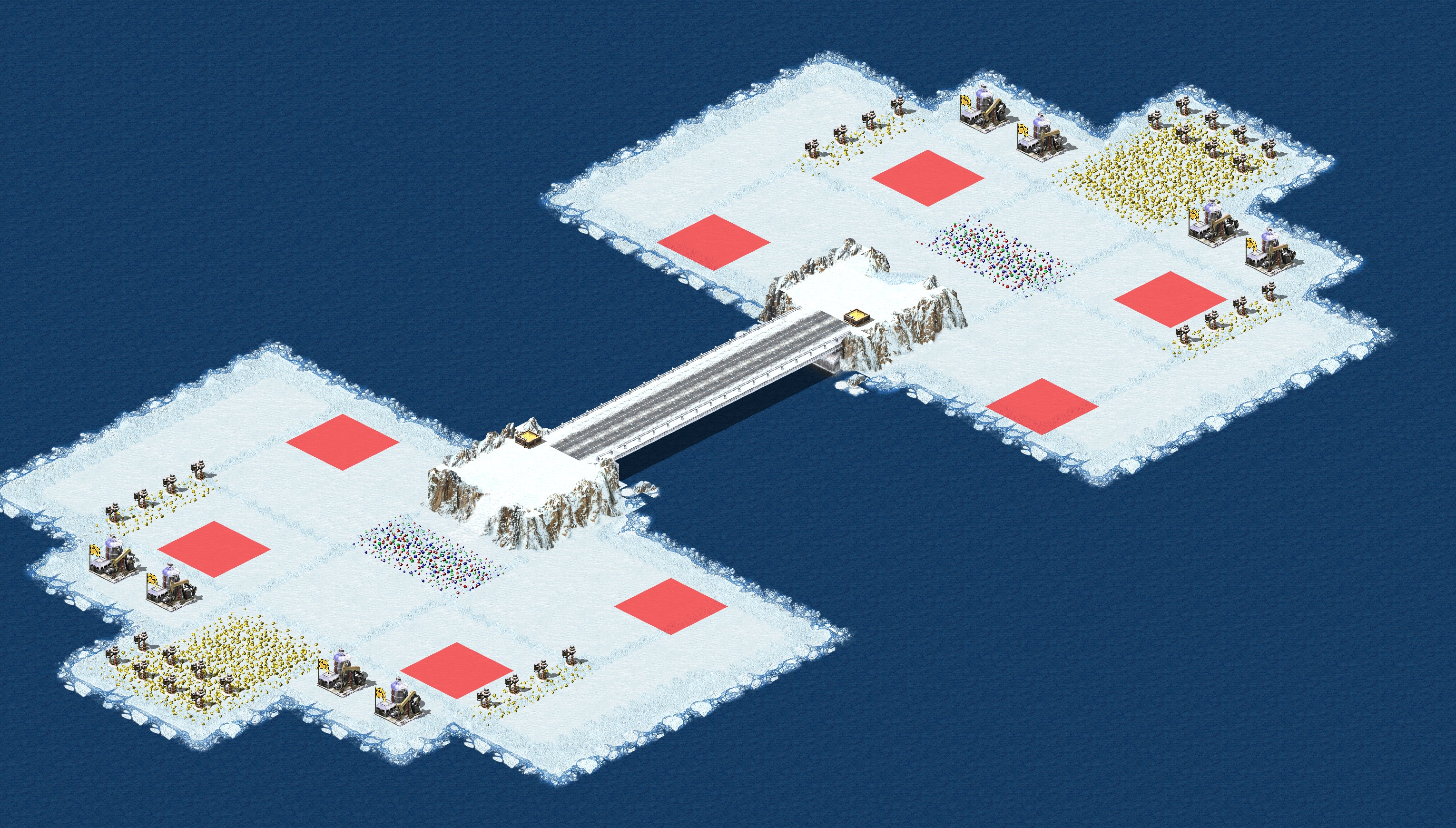 Rendered map: Single Road 4v4 Fixed