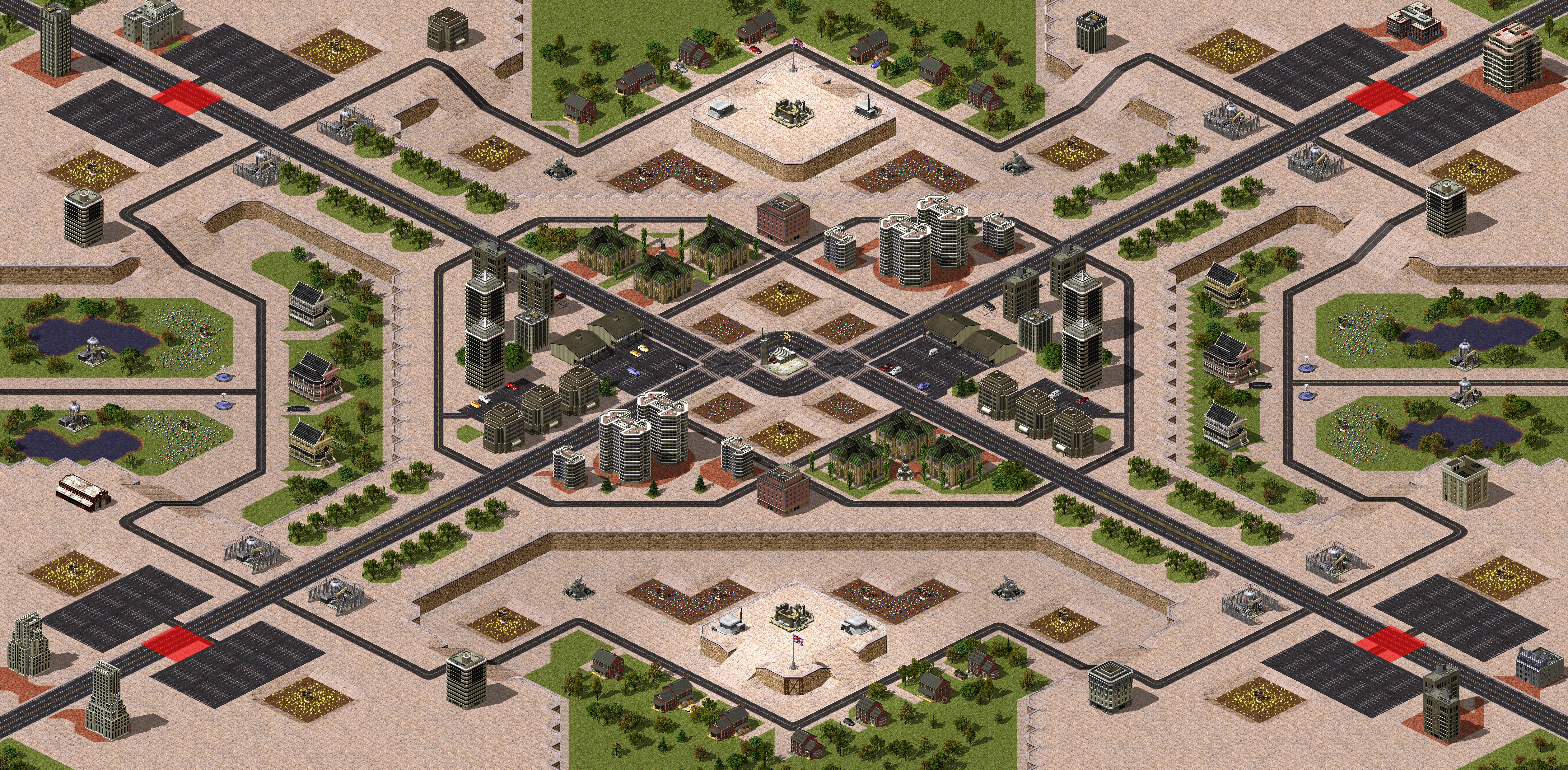 Rendered map: Corner Chaos (4)