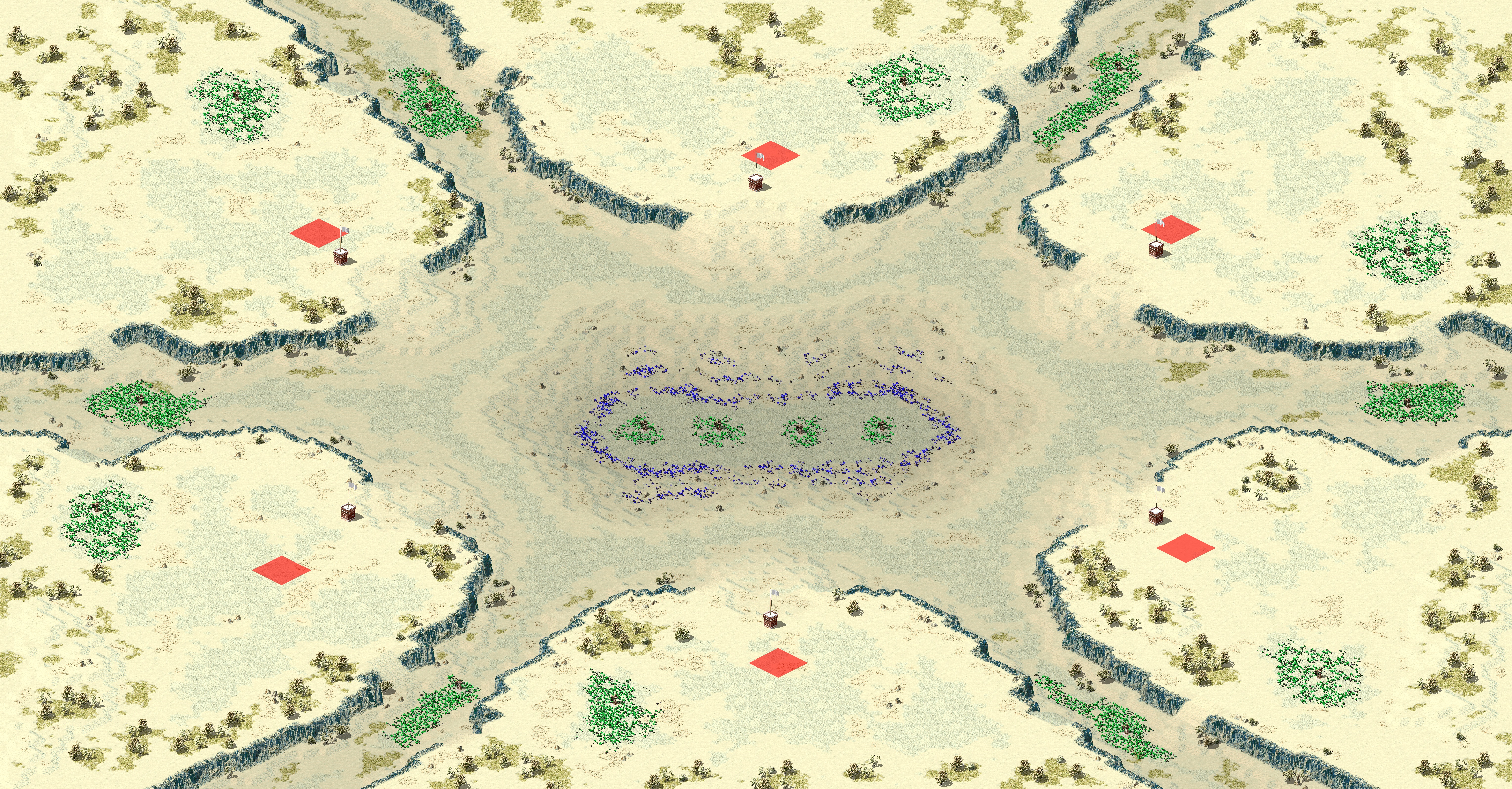 Rendered map: Ice Age