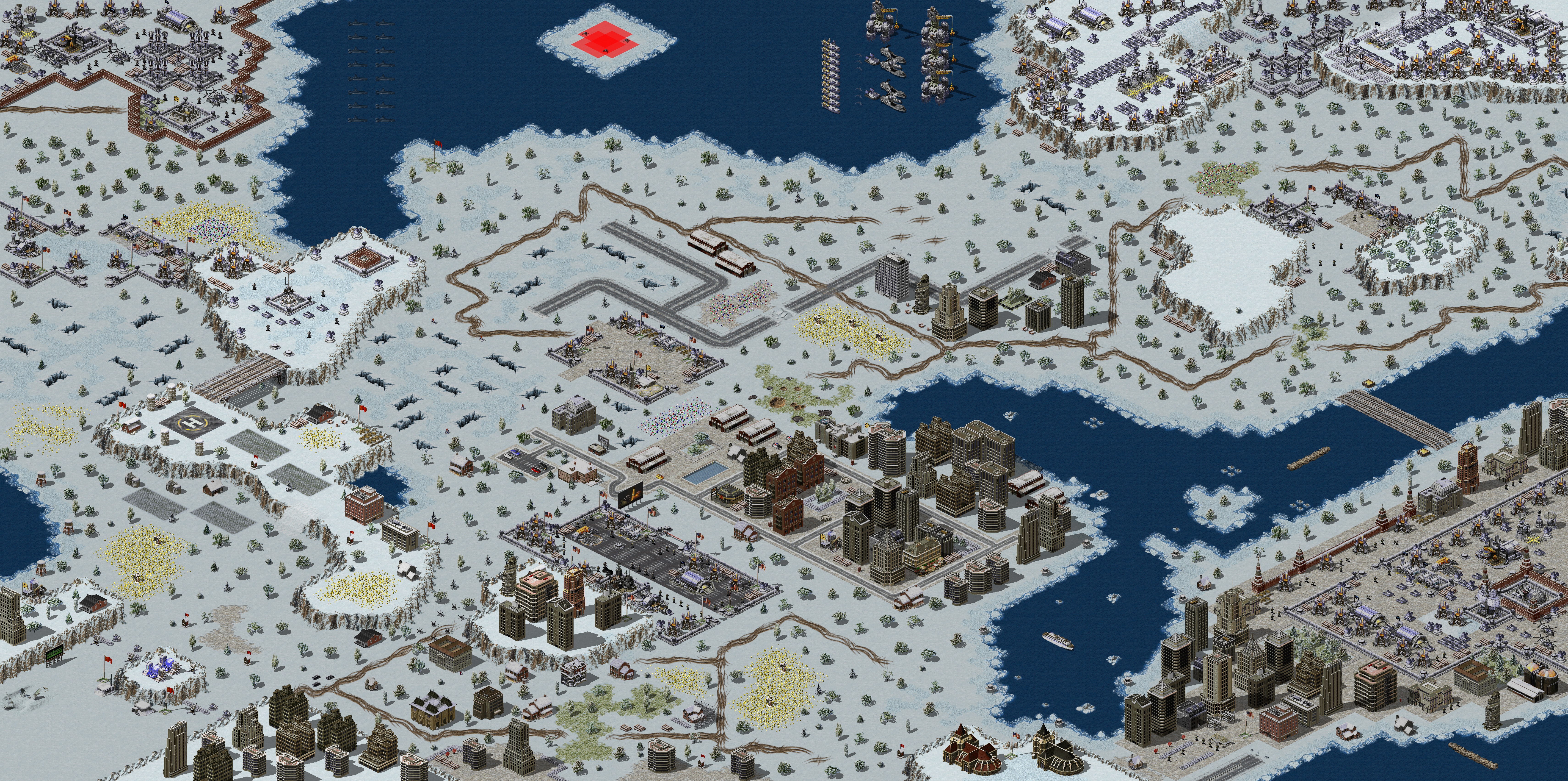 Rendered map: Soviet South Base