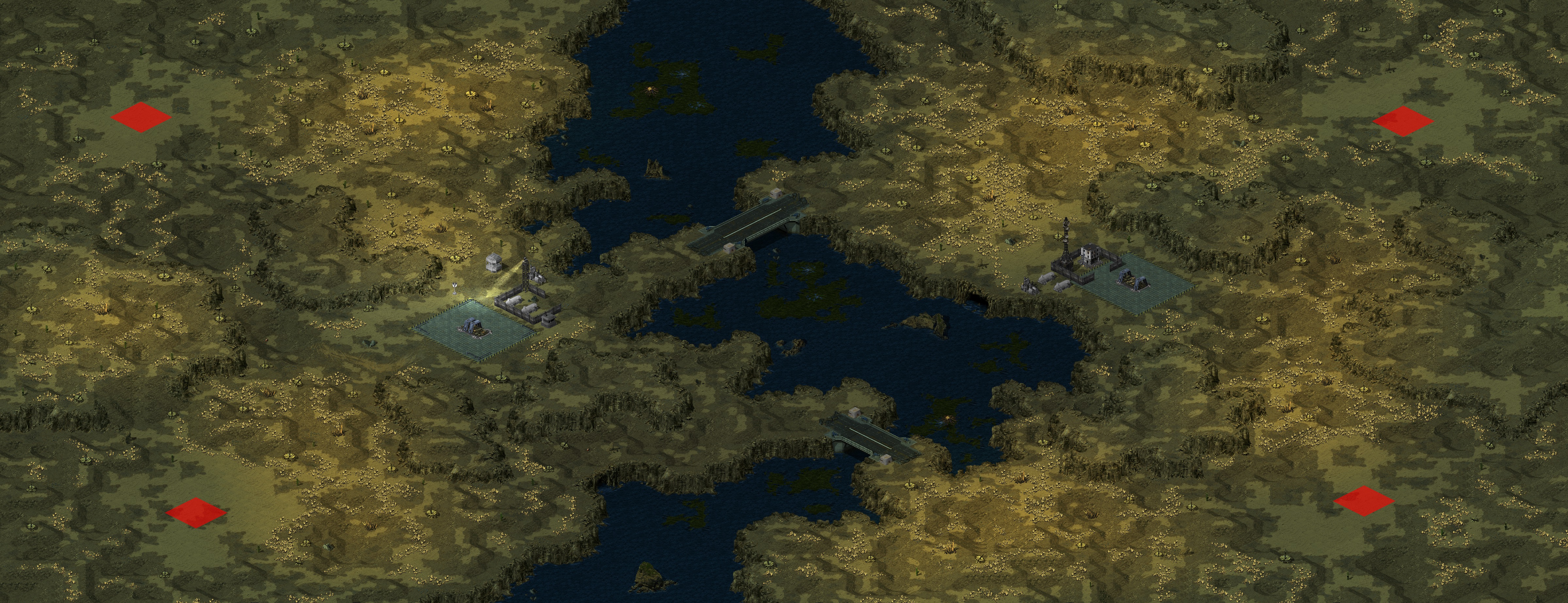 Rendered map: Fractured