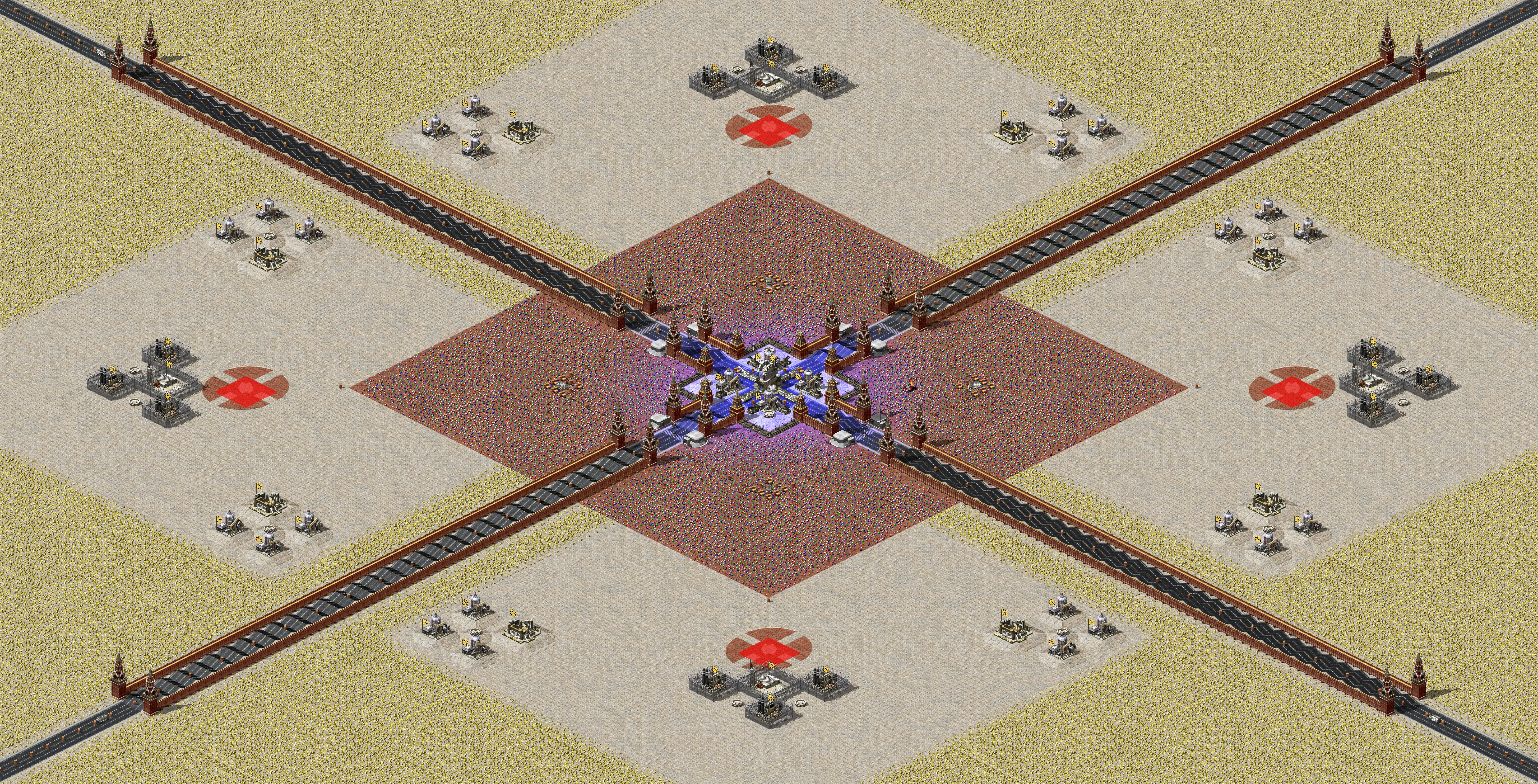 Rendered map: Red Square X