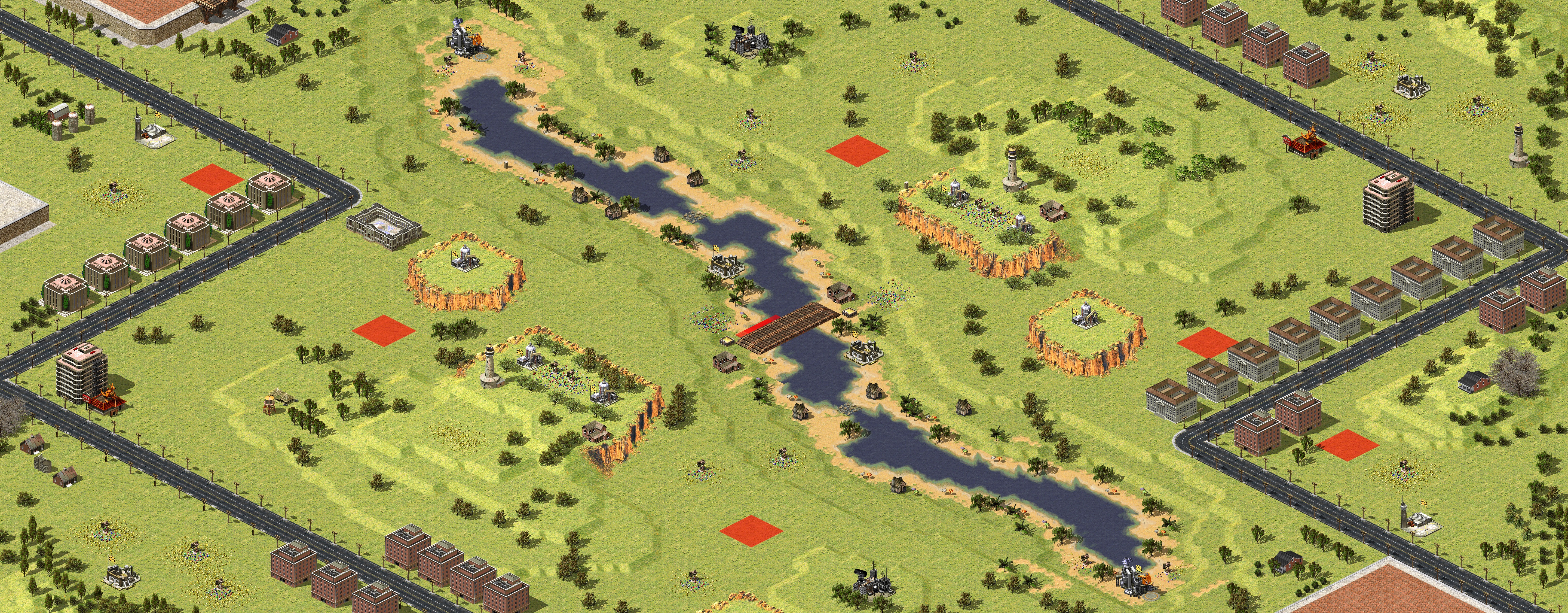 Rendered map: Dream Water Village 3v3