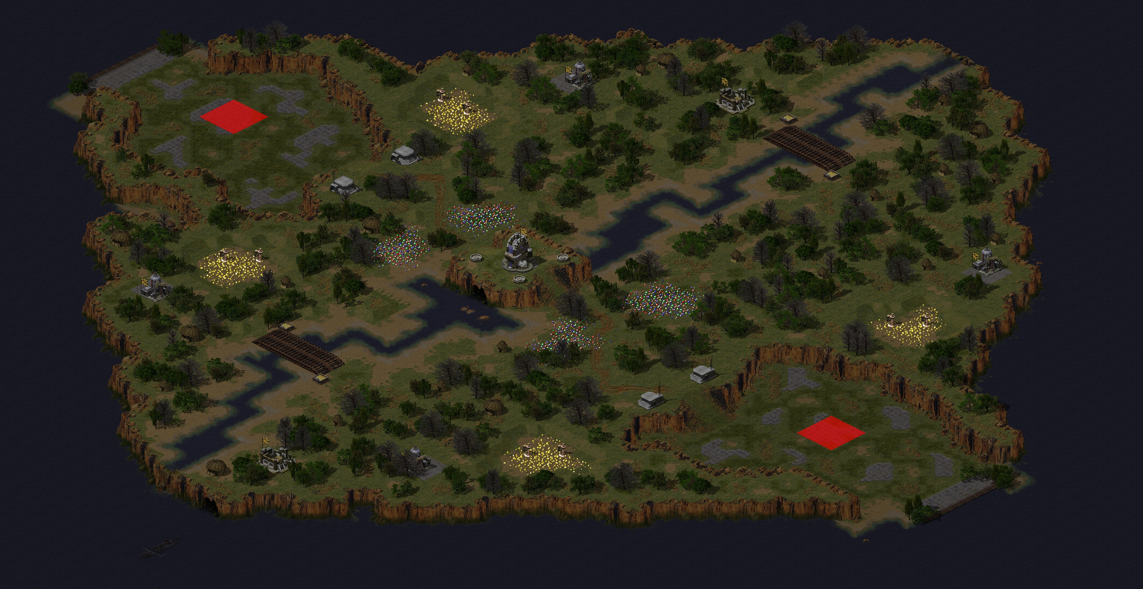 Rendered map: da river TX