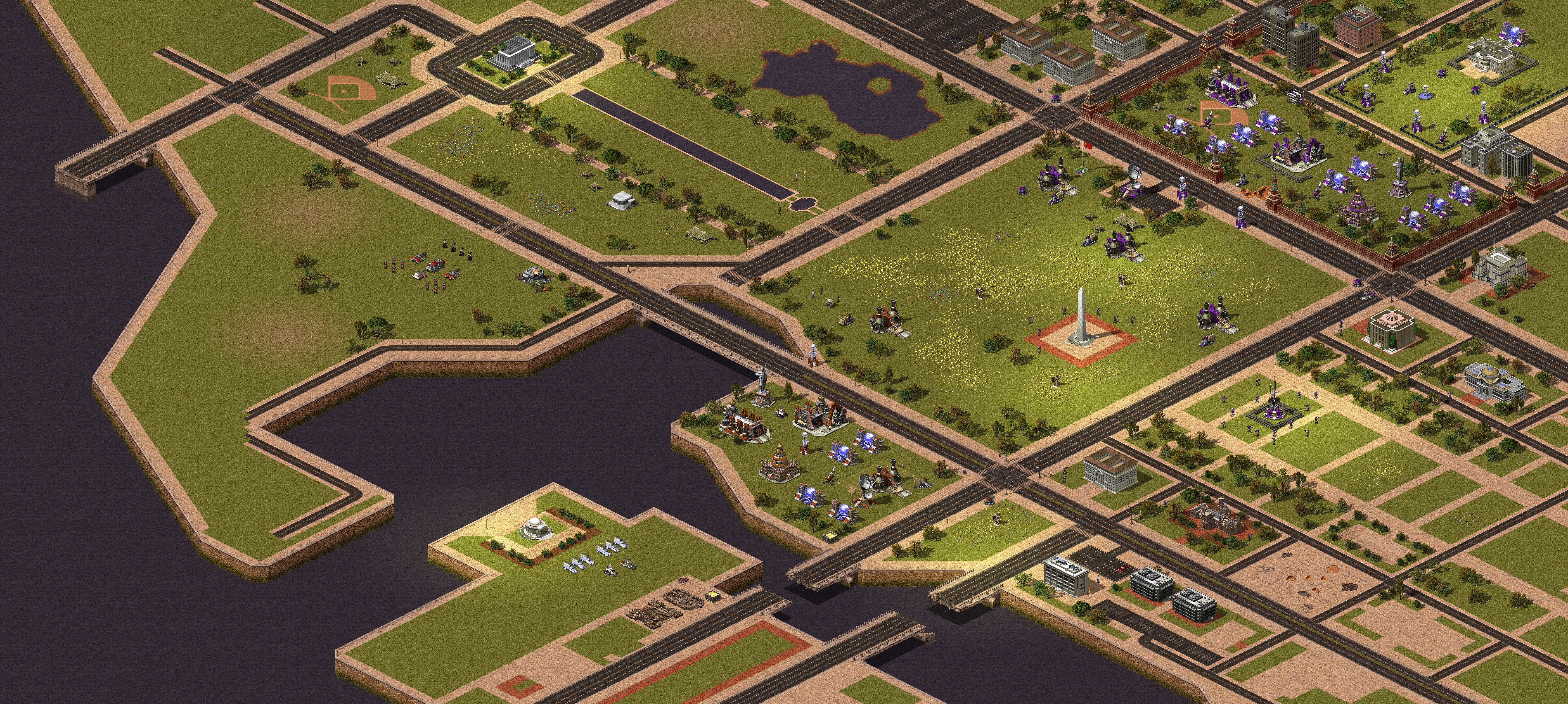 Rendered map: Desecration