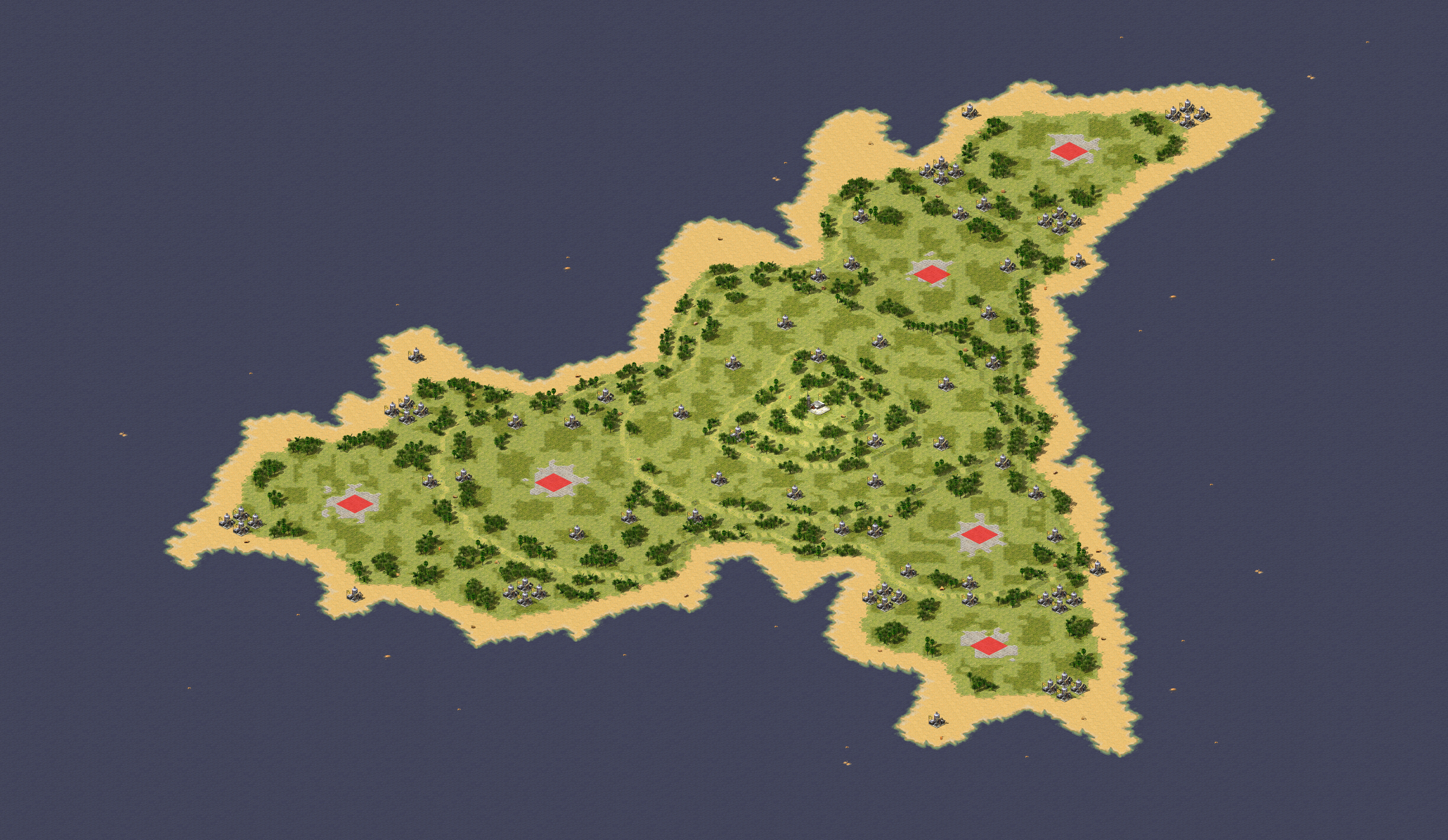Rendered map: Agattu Island