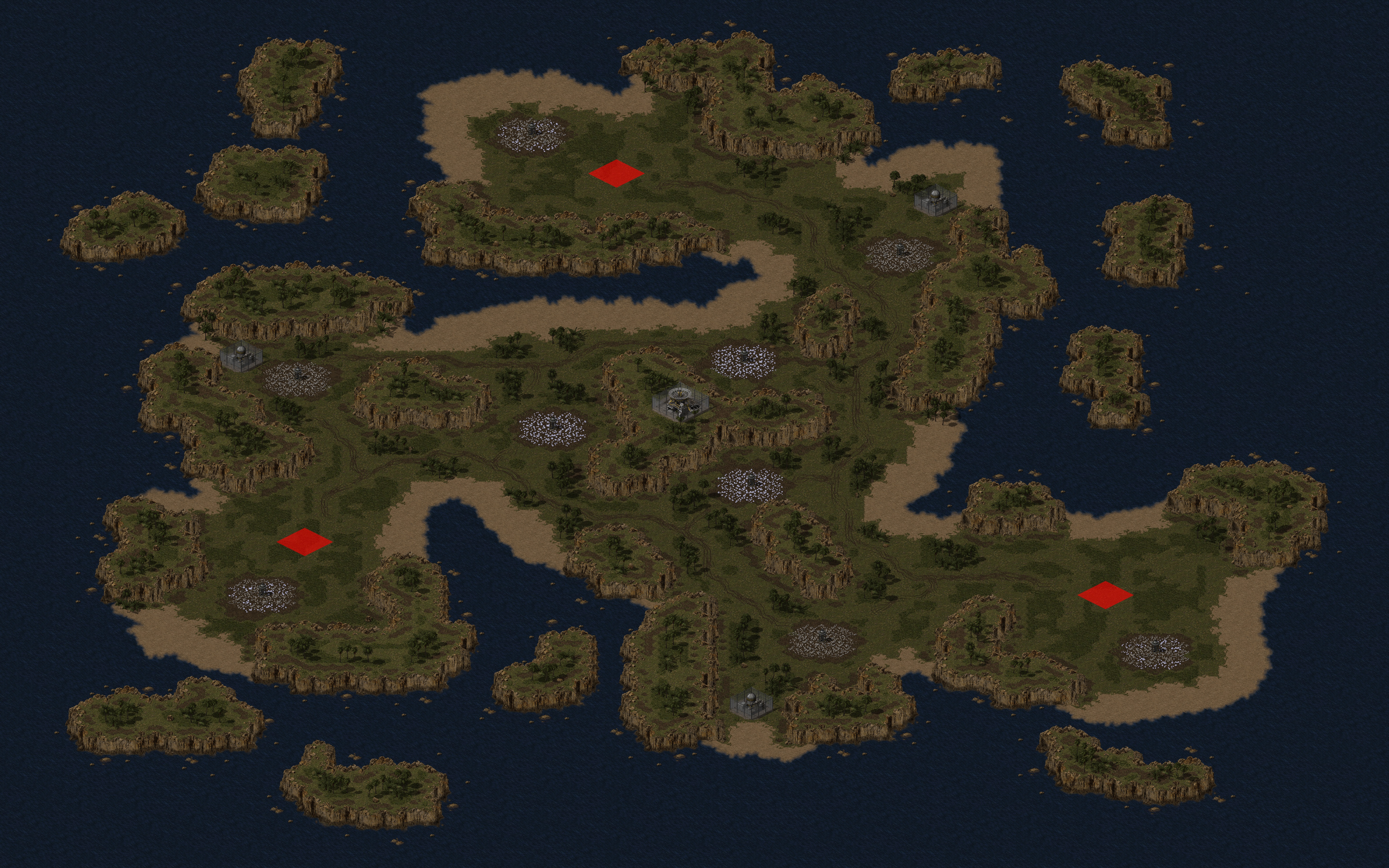 Rendered map: Pyroclasm
