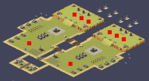 Rendered preview of One vs Three 4v4
