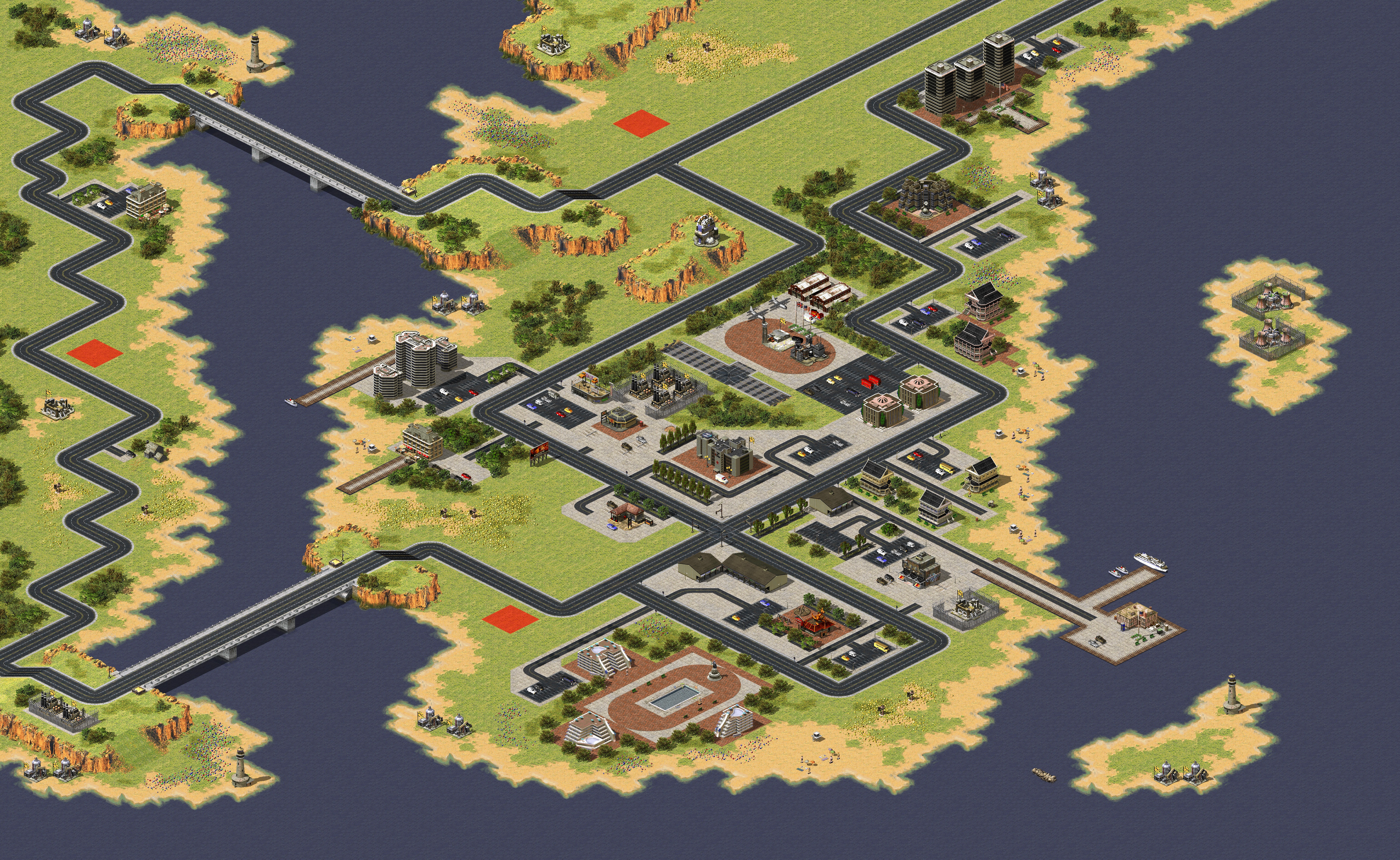 Rendered map: Ocean City[Lion]