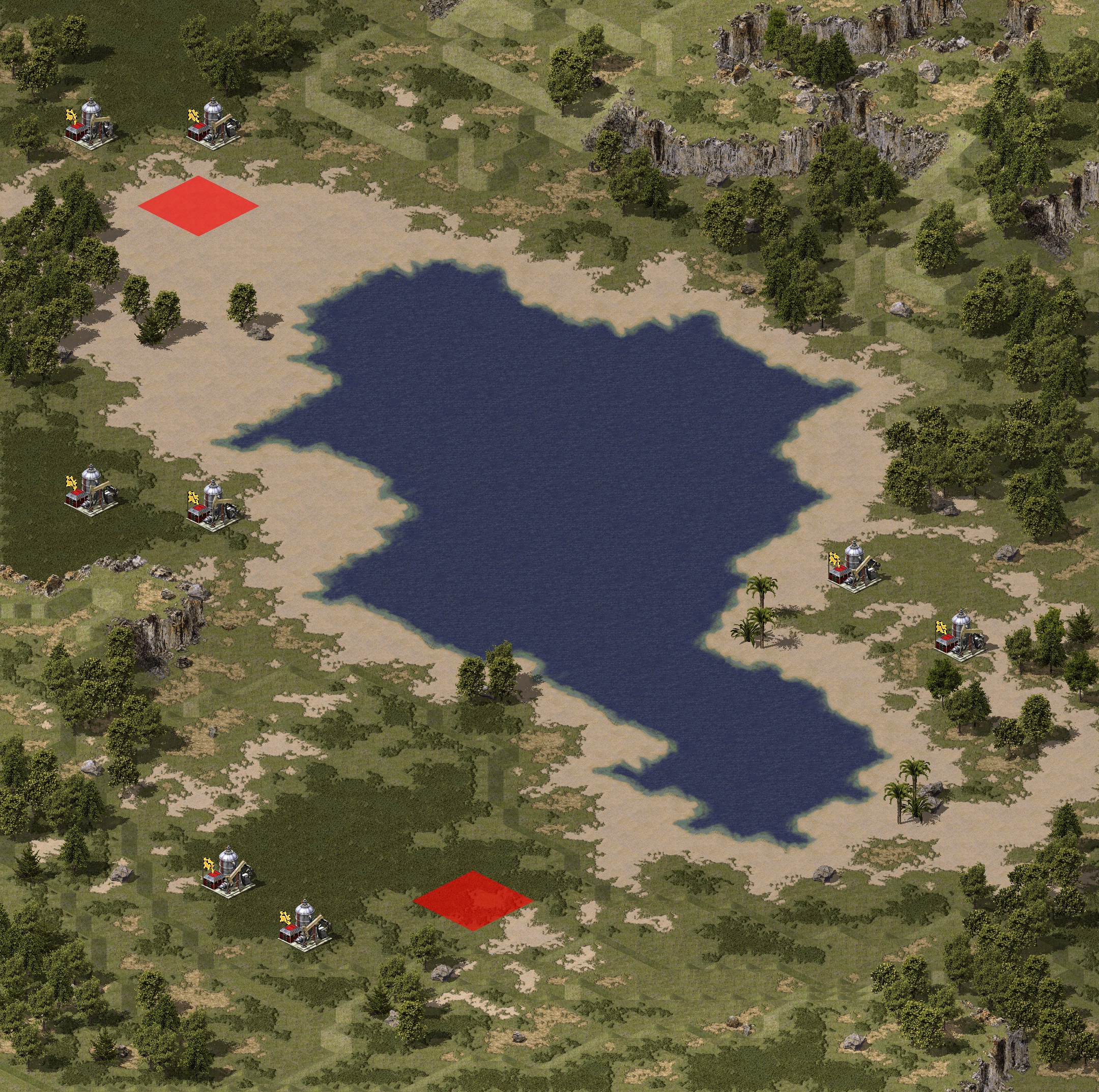 Rendered map: Little Big Lake (Megawealth)