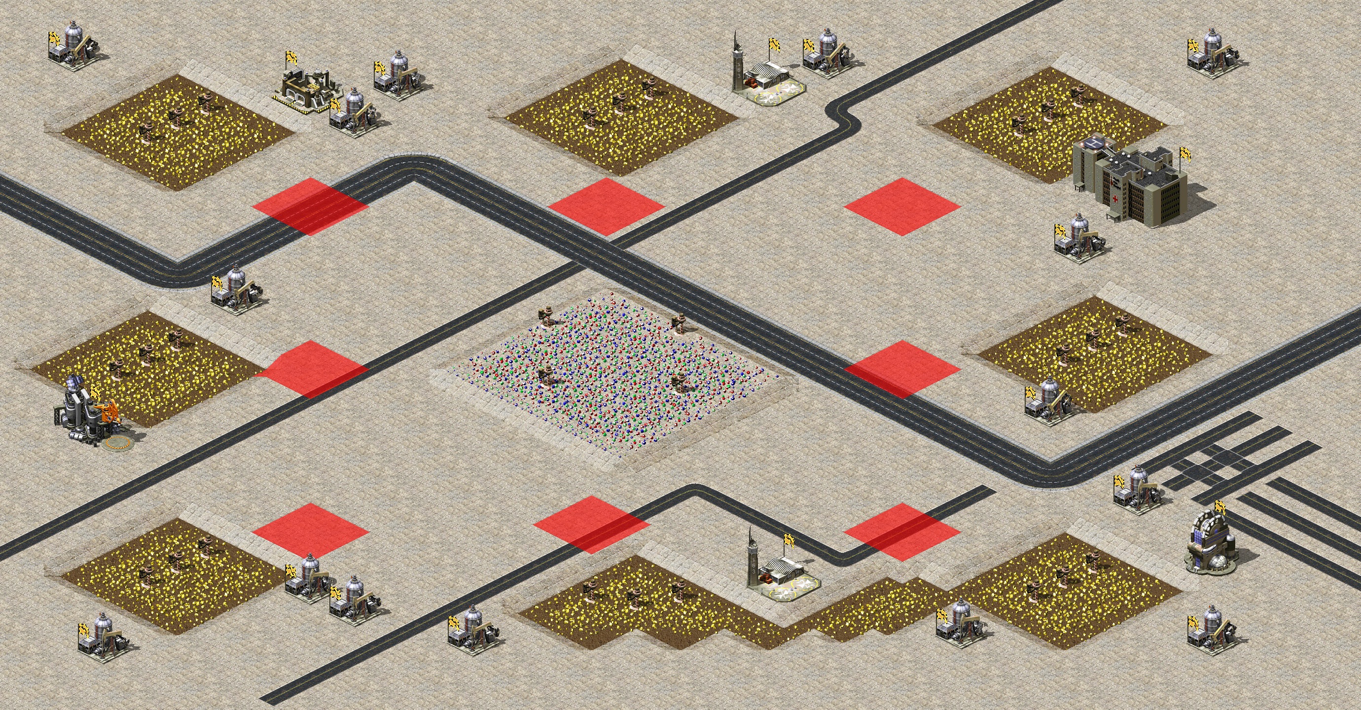 Rendered map: War Storms 2 - Ride on roads