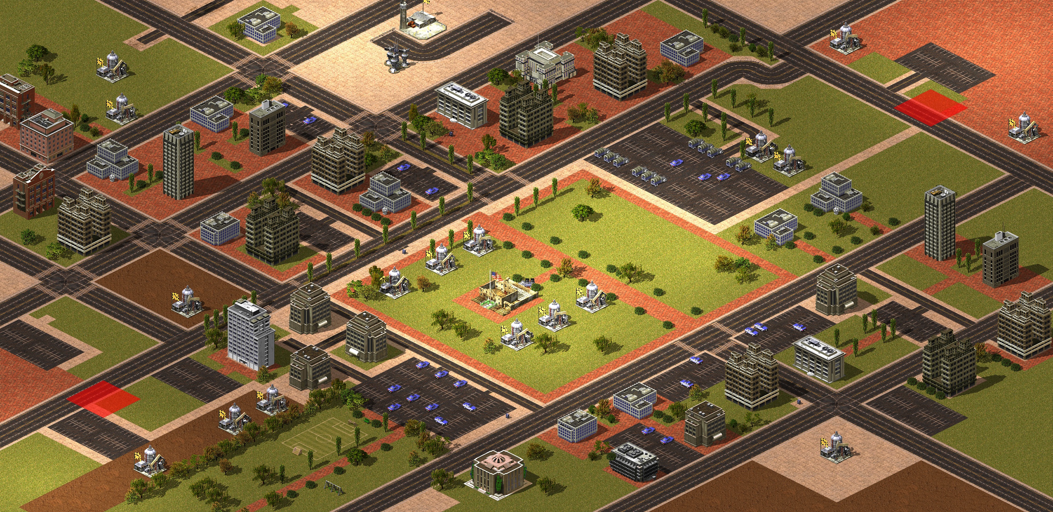 Rendered map: Rember the Alamo