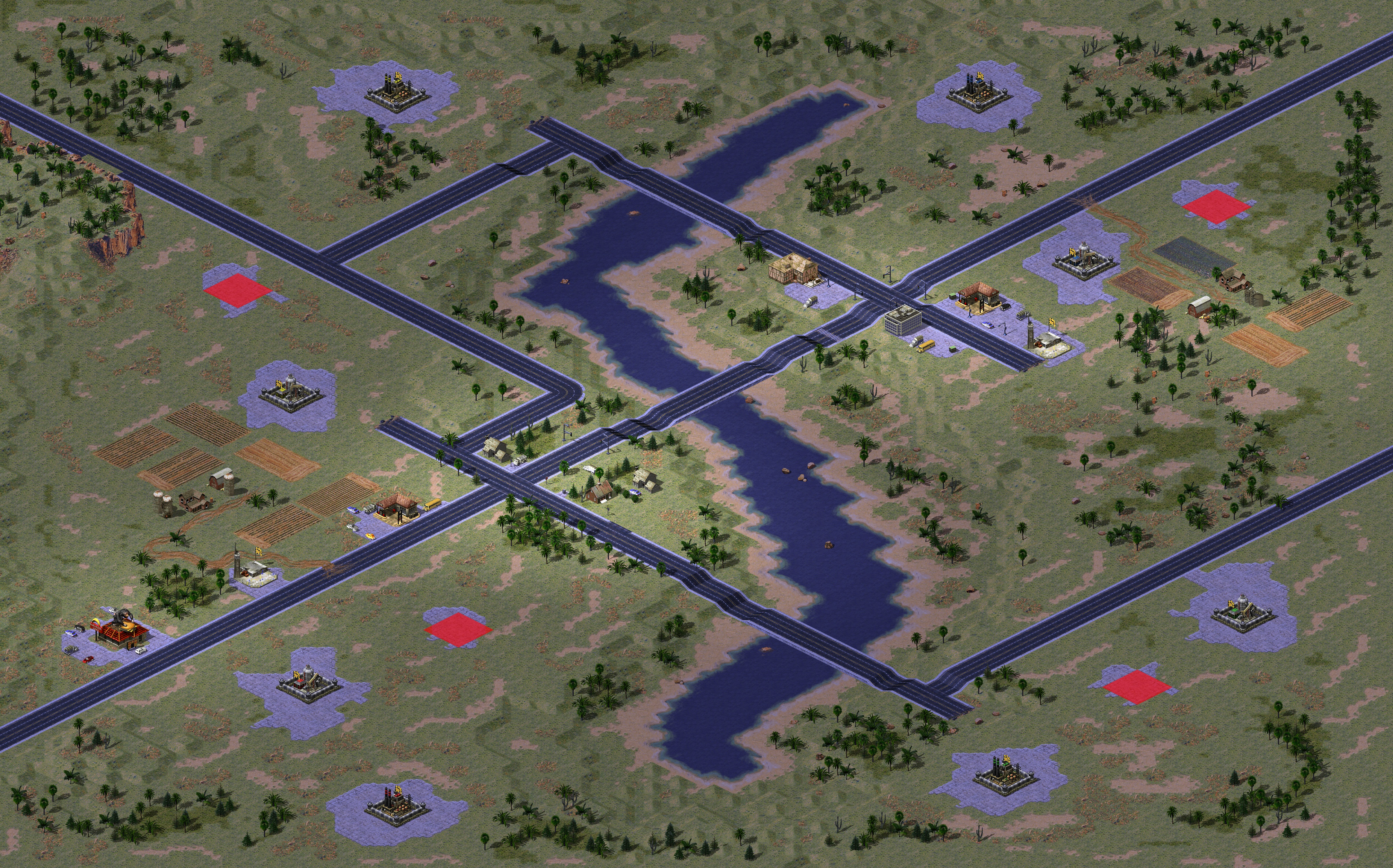 Rendered map: Montana DMZ Le 2v2