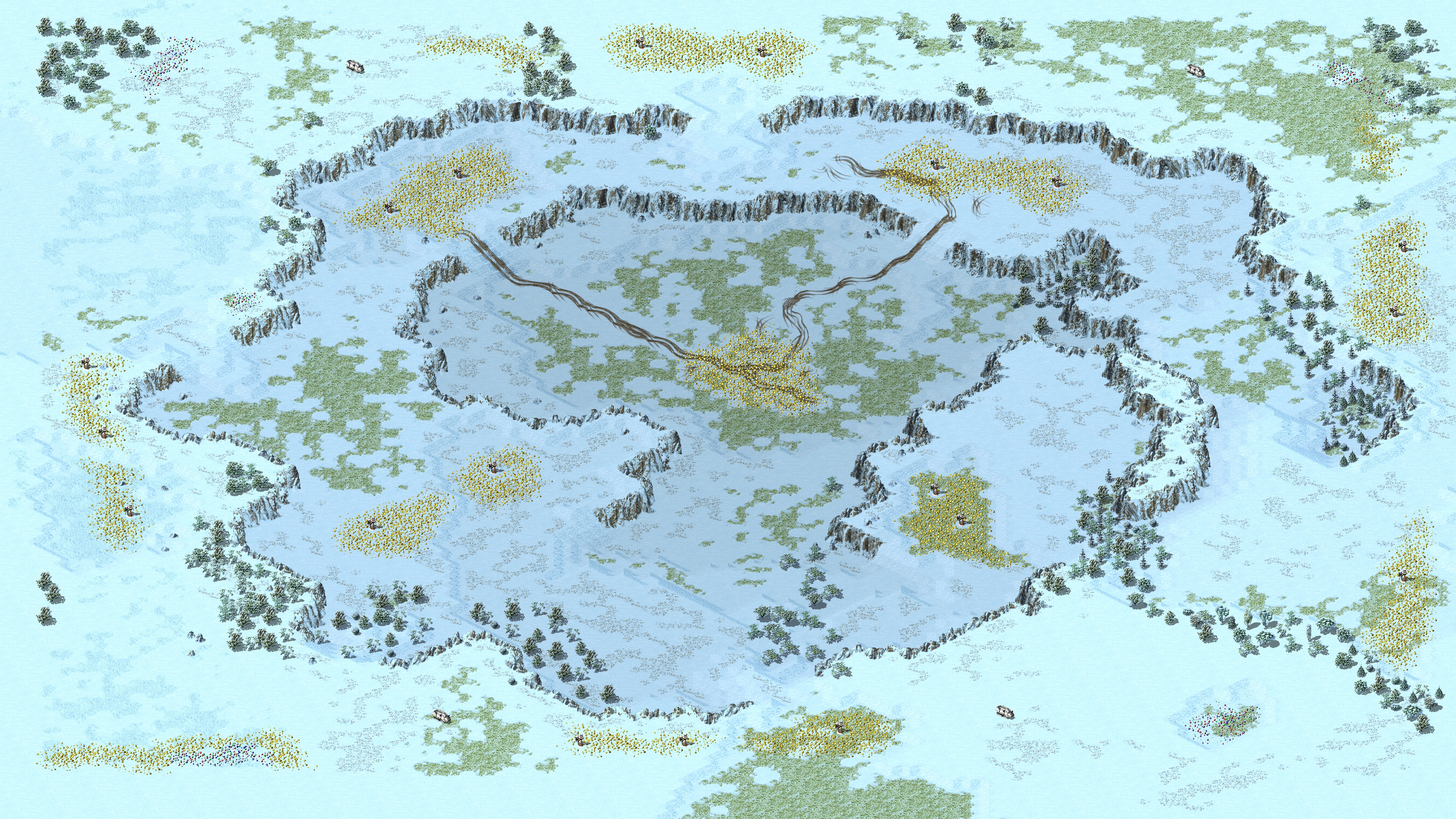 Rendered map: Gold Snow Duels