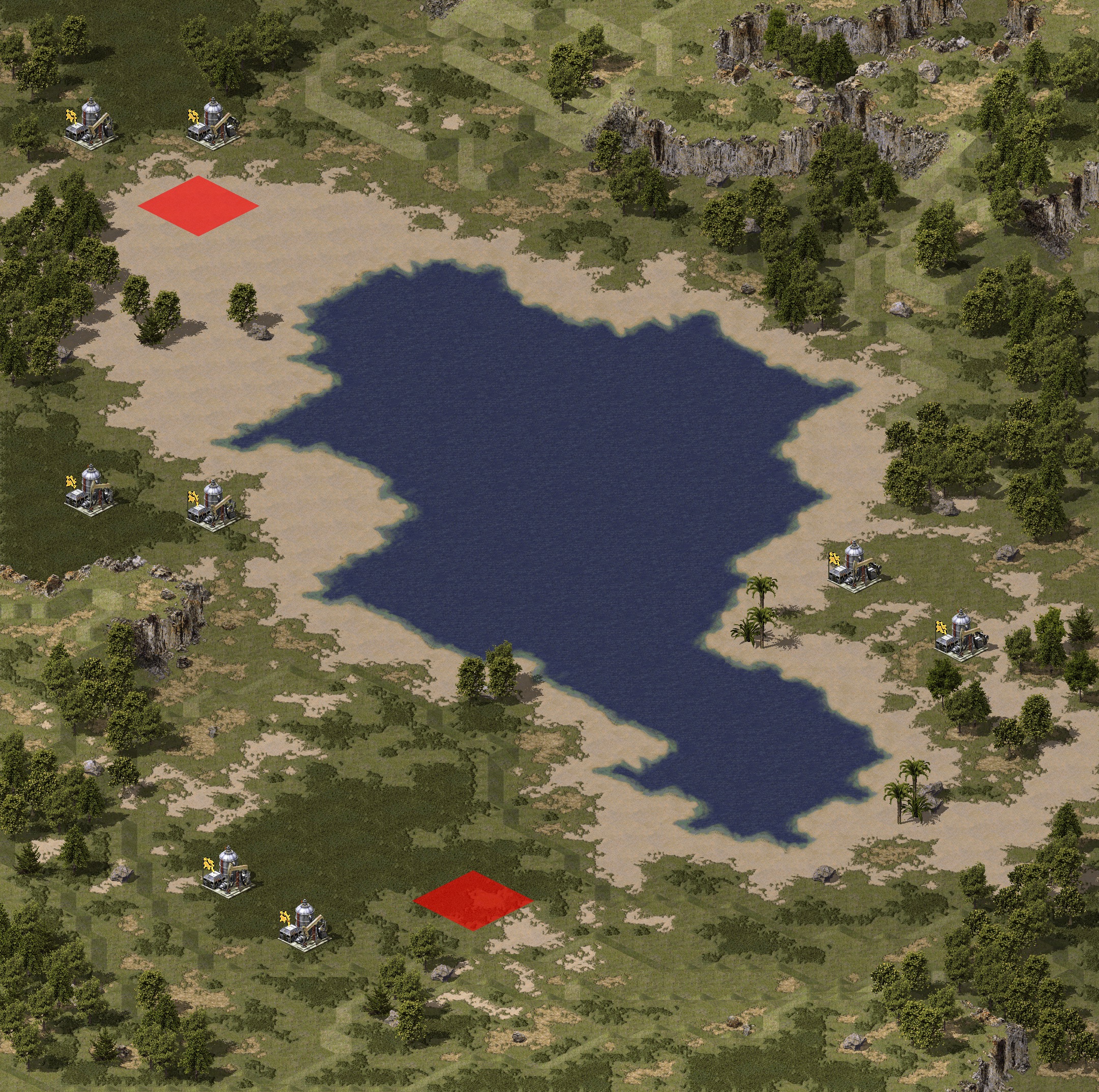 Rendered map: Little Big Lake (Megawealth)