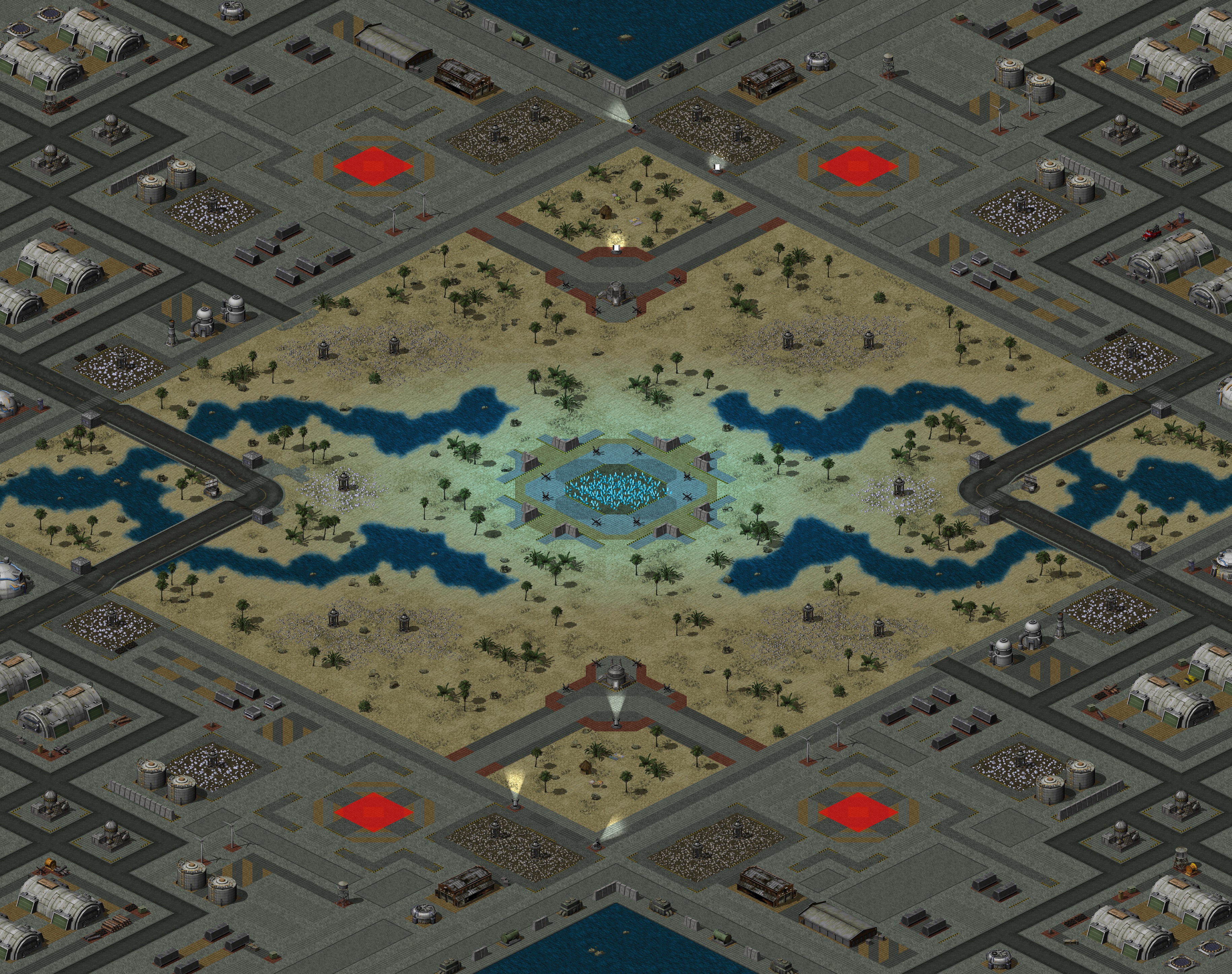 Rendered map: Salt Flats