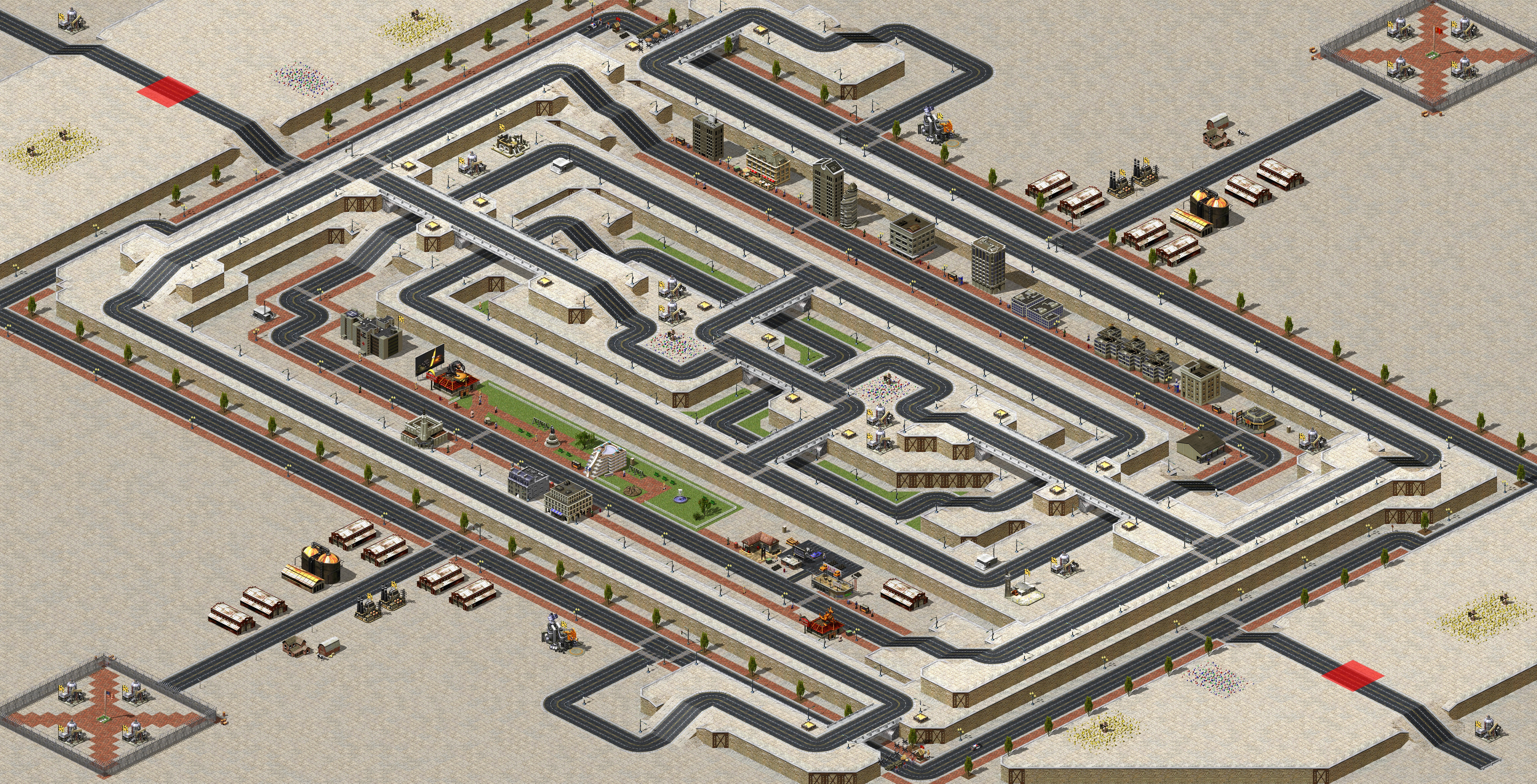 Rendered map: Thrilling Maze 1v1