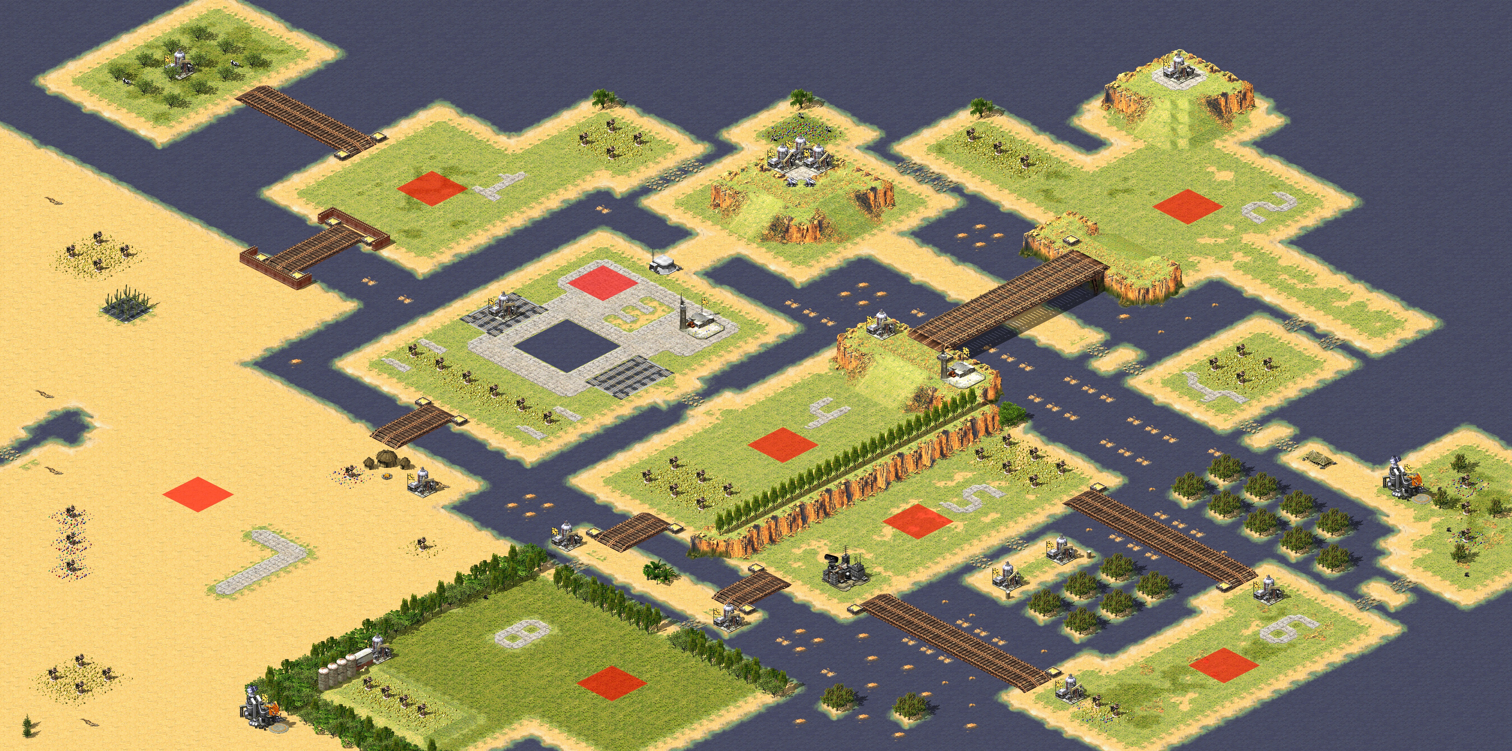 Rendered map: Simple Warlords VI