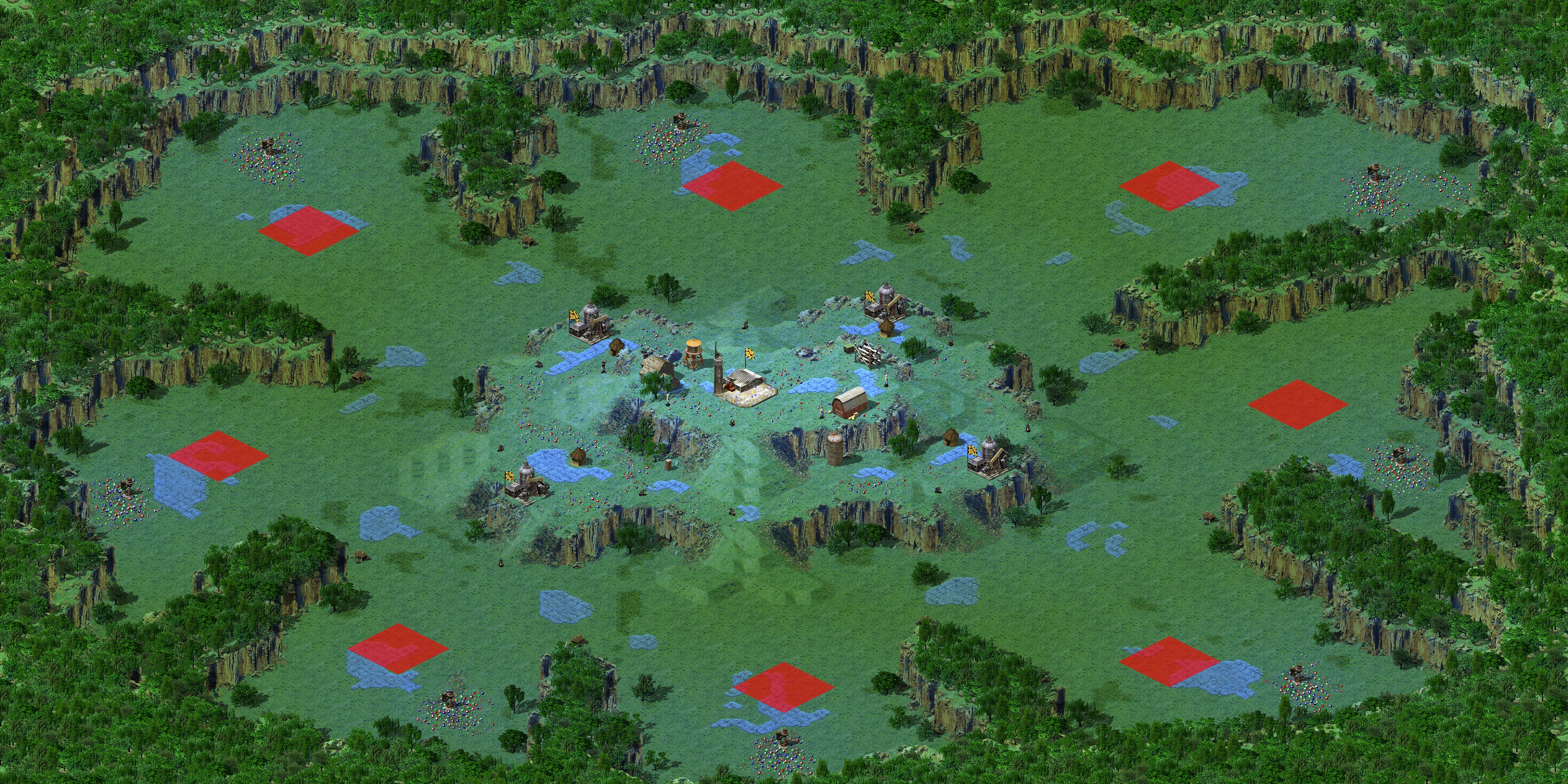 Rendered map: Mountain Abyss v1.1